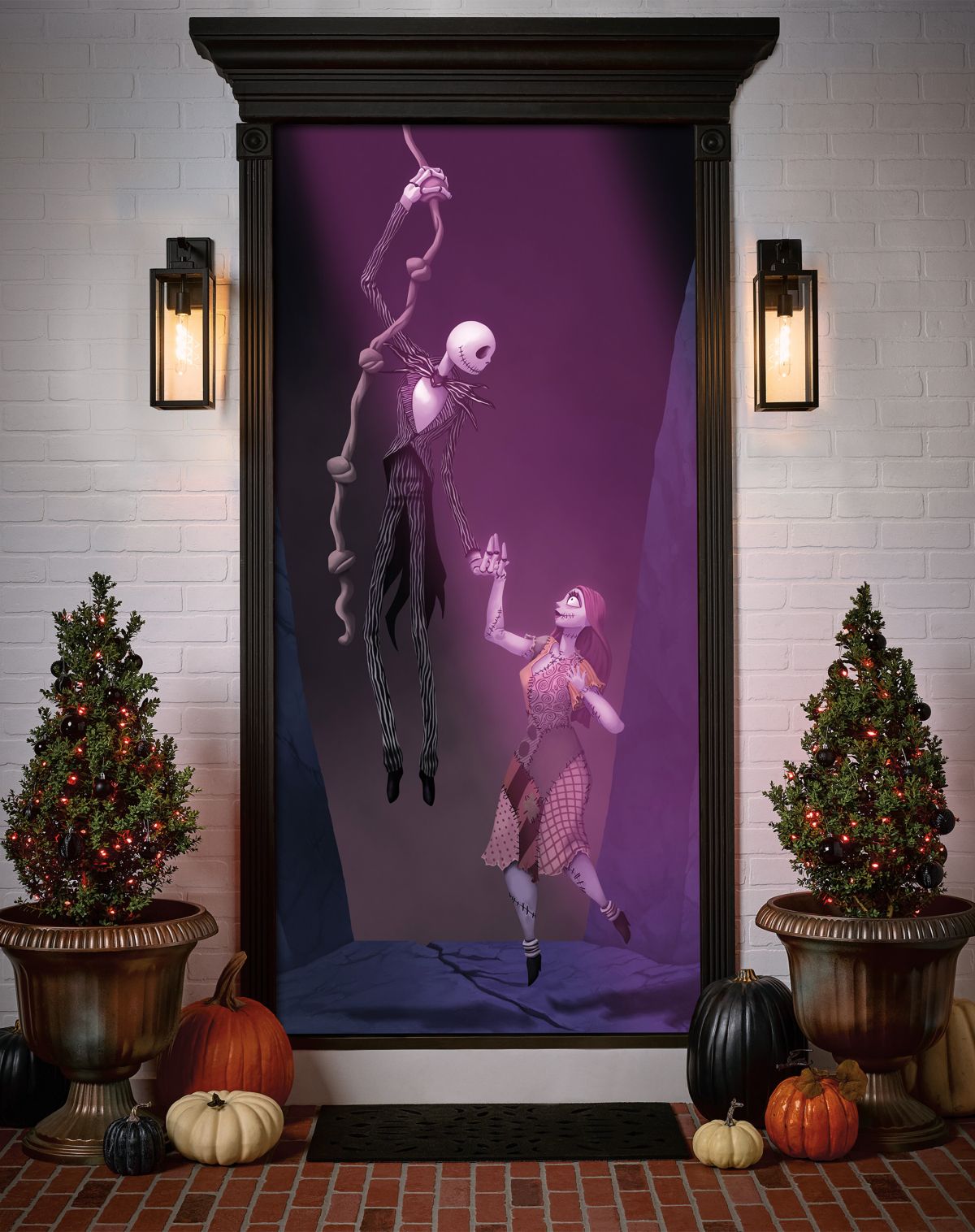 Sally and Jack Door Cover - The Nightmare Before Christmas