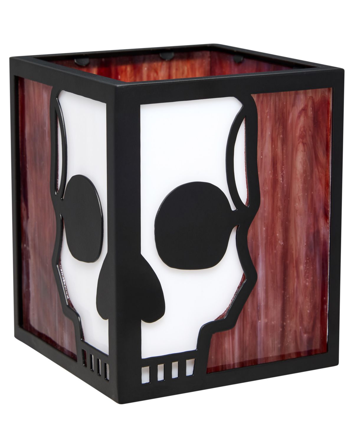 Skull Stained Glass Votive Holder