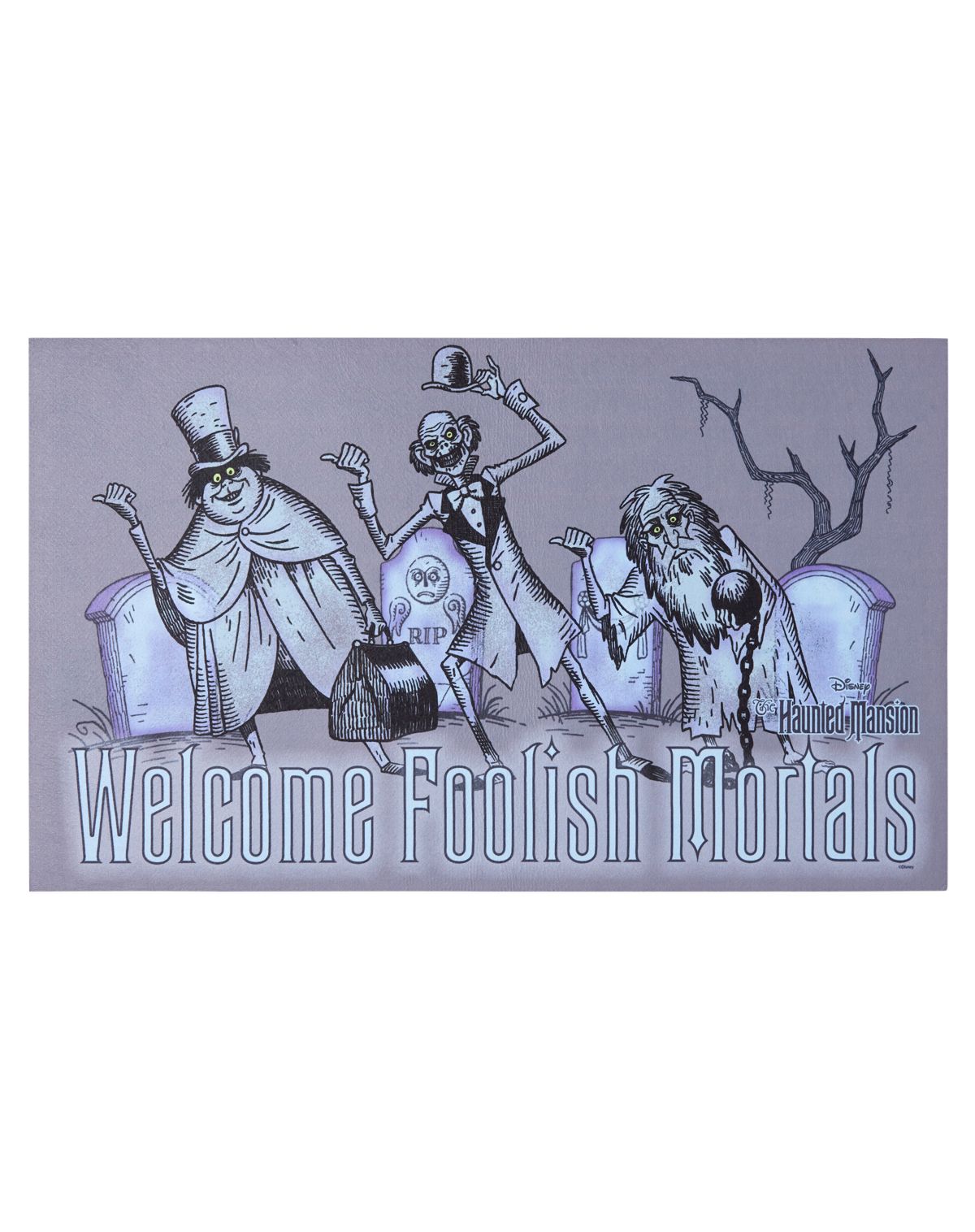 Welcome Foolish Mortals Doormat - The Haunted Mansion