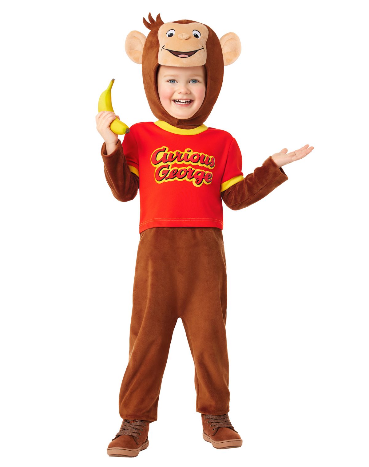 Toddler Curious George Jumpsuit Costume