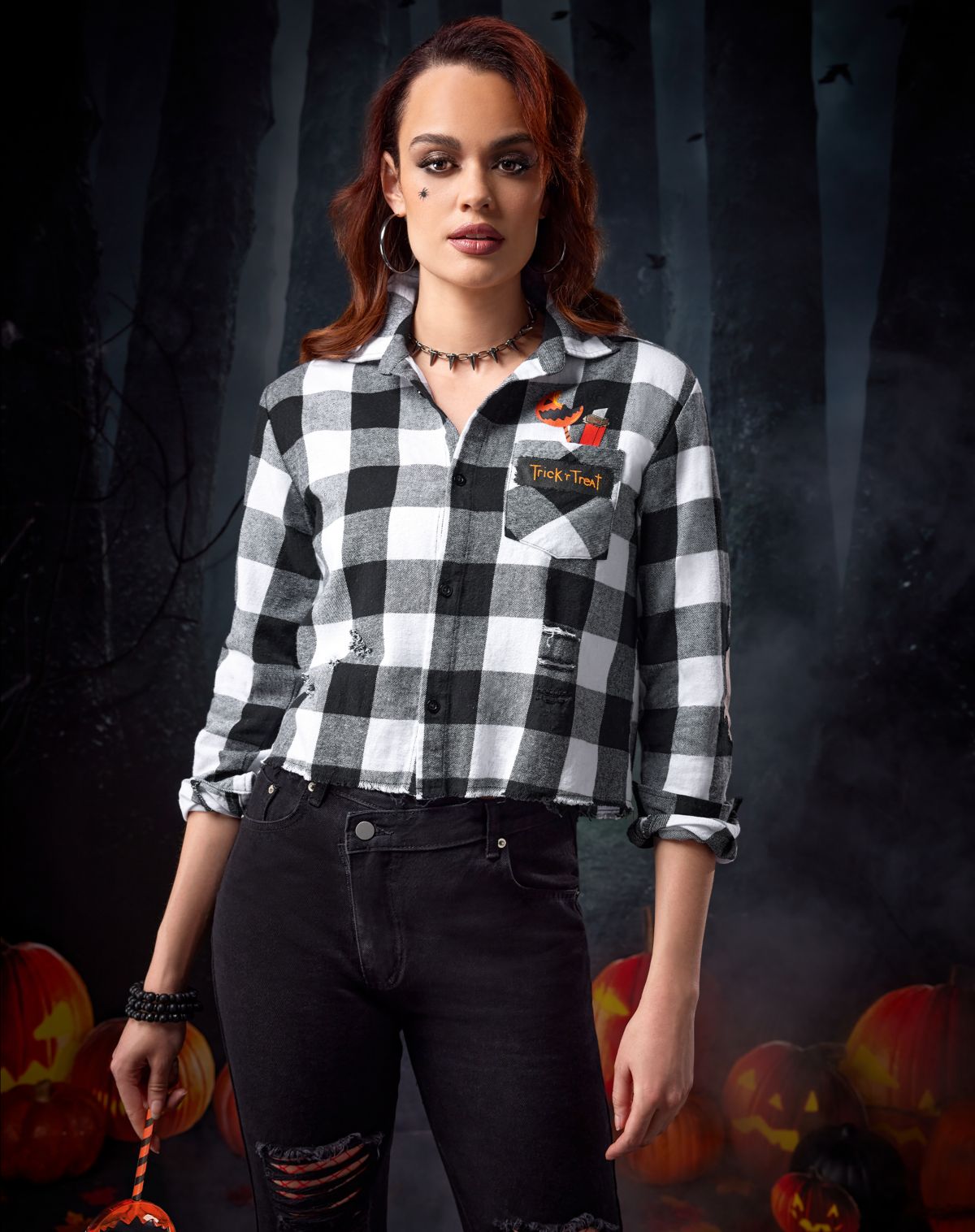 Adult Flannel Shirt - Trick 'r Treat