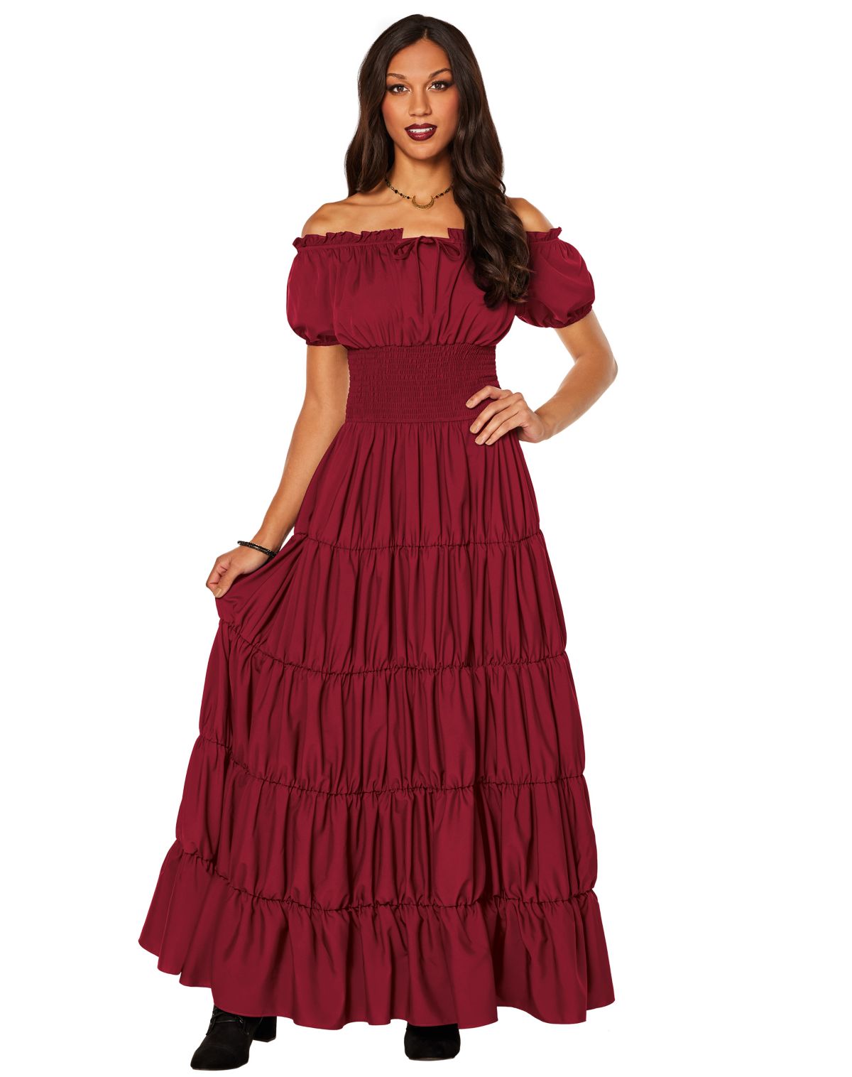 Adult Red Peasant Dress