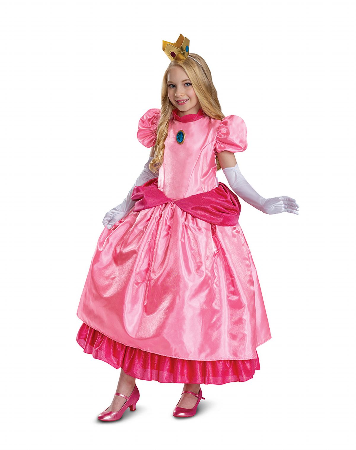 Kids Princess Peach Costume Deluxe - Super Mario Bros.