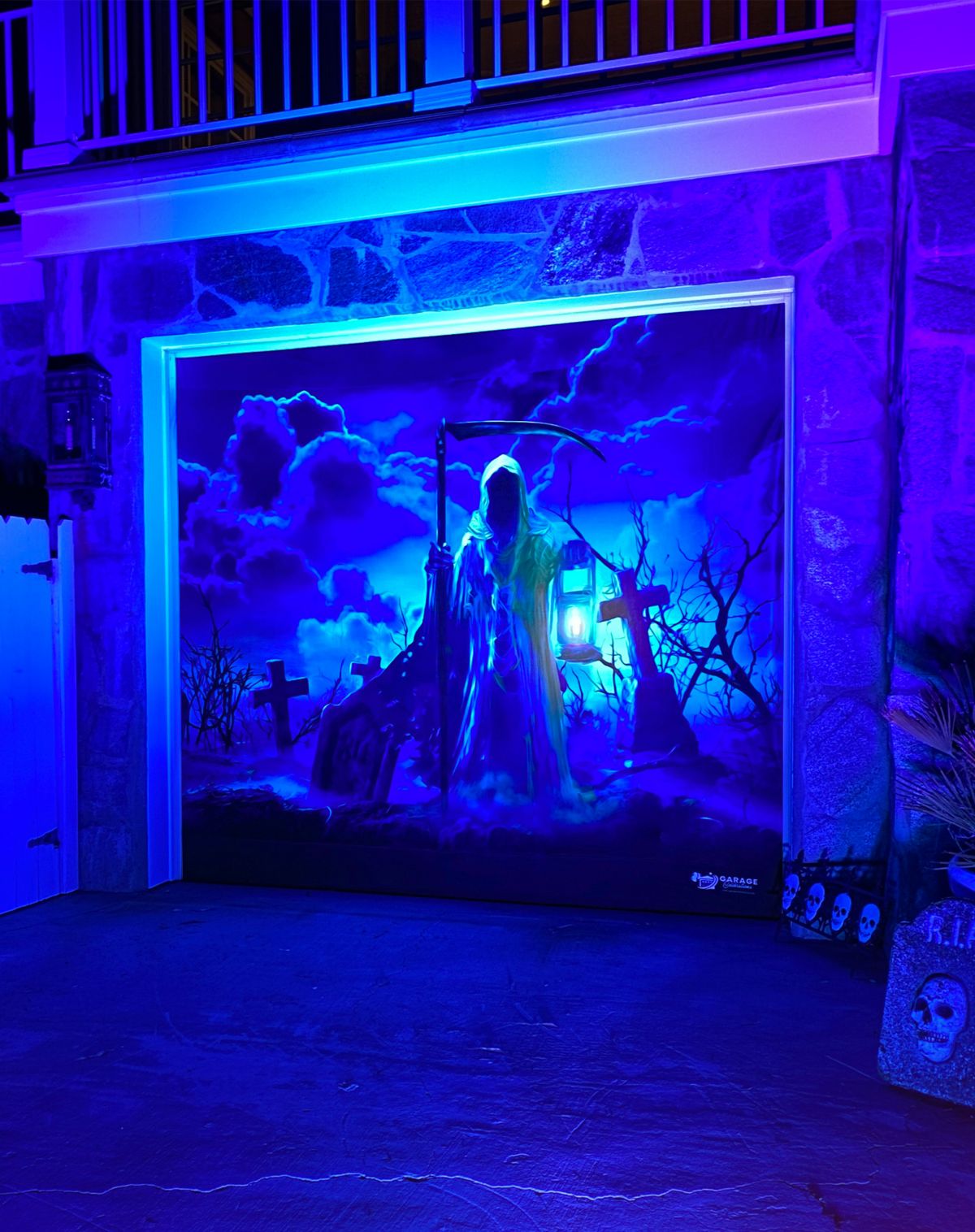 Haunted Reaper Garage Single Door Cover