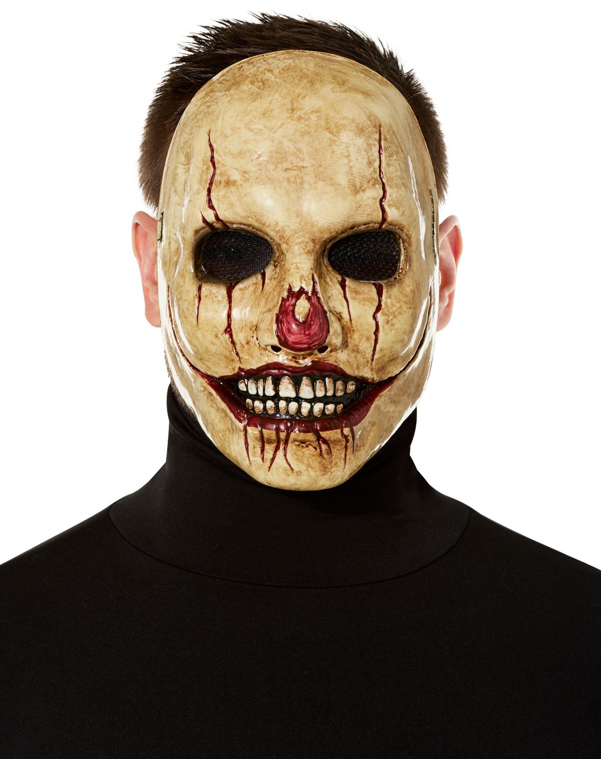 Broken Clown Half Mask