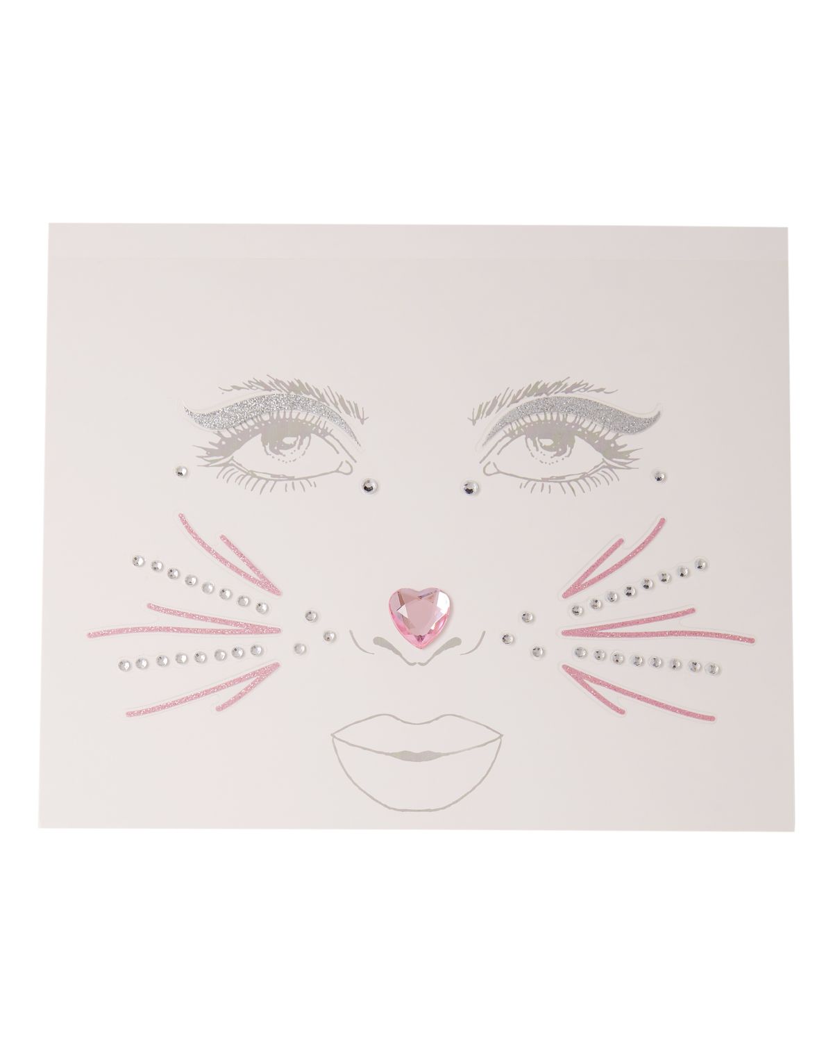 Gemstone Bunny Face Decals