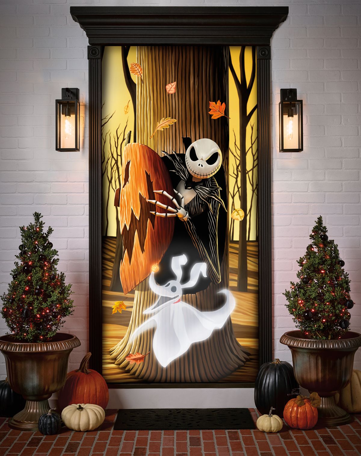 Jack Skellington and Zero Door Cover - The Nightmare Before Christmas