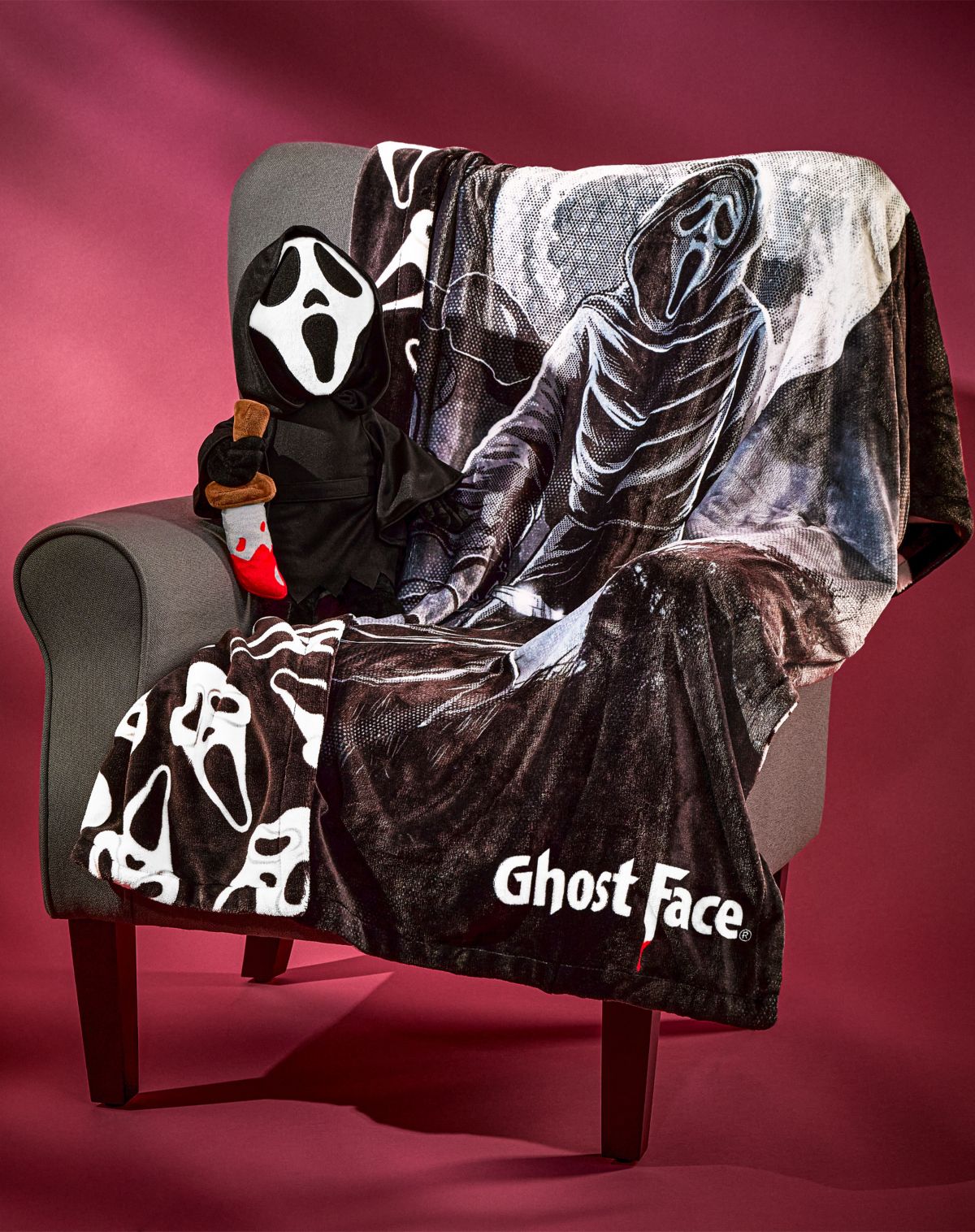 Ghost Face Reversible Fleece Blanket