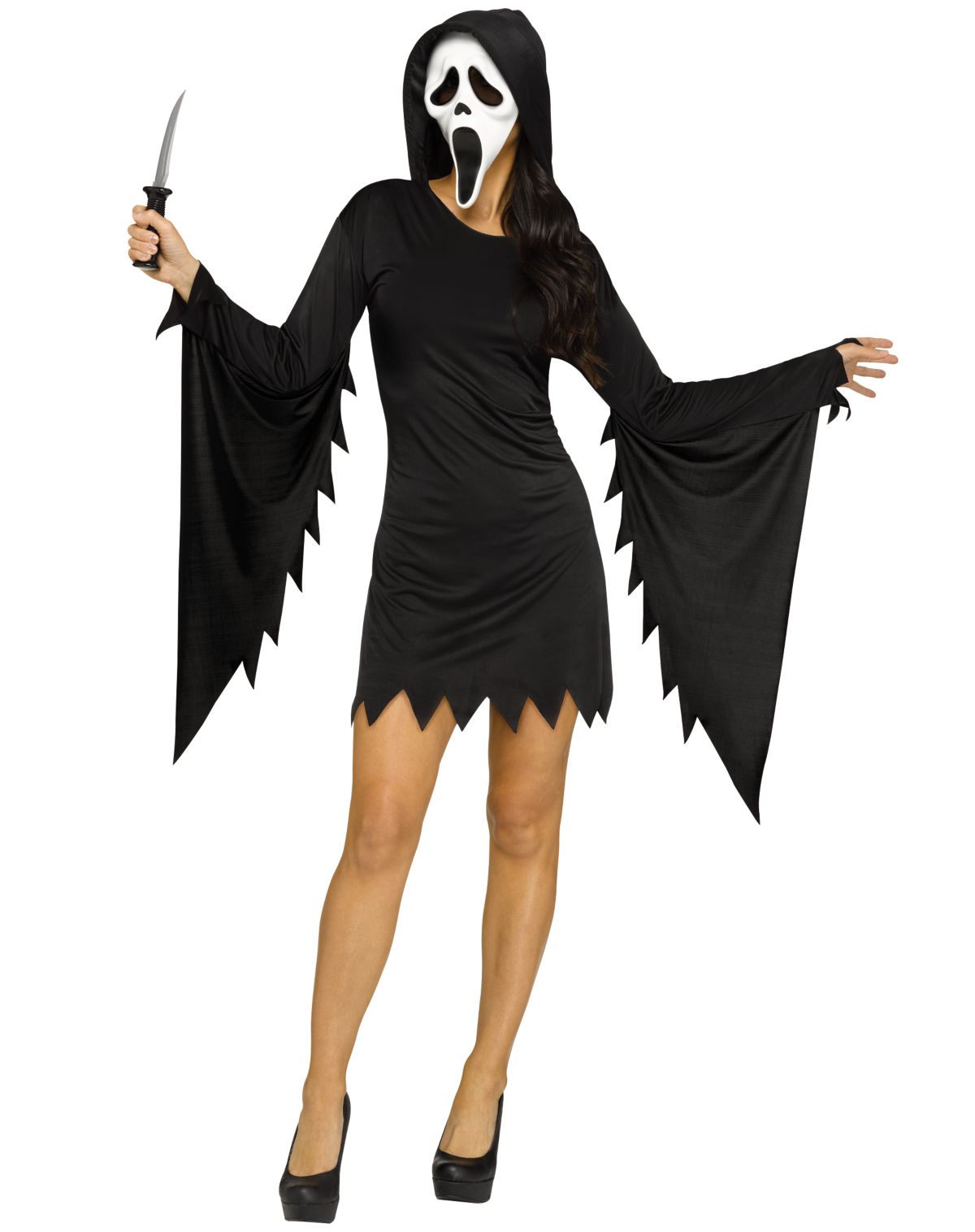Adult Glamour Ghost Face Dress Costume