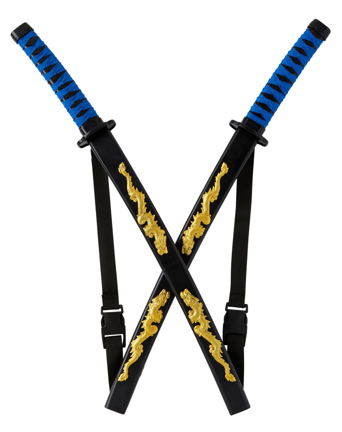Kids Blue Ninja Swords with Harness