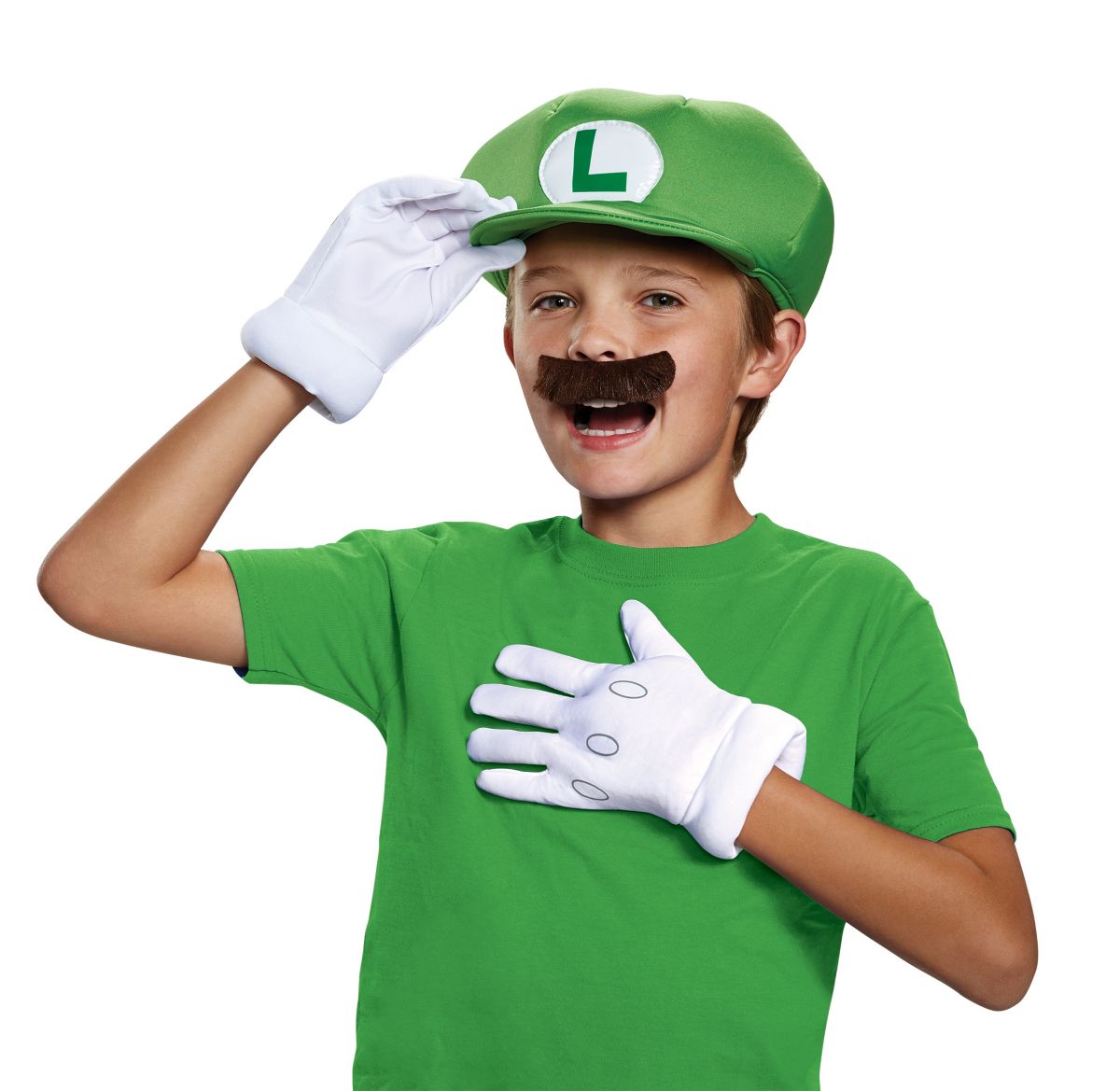 Kids Luigi Costume Kit - Nintendo