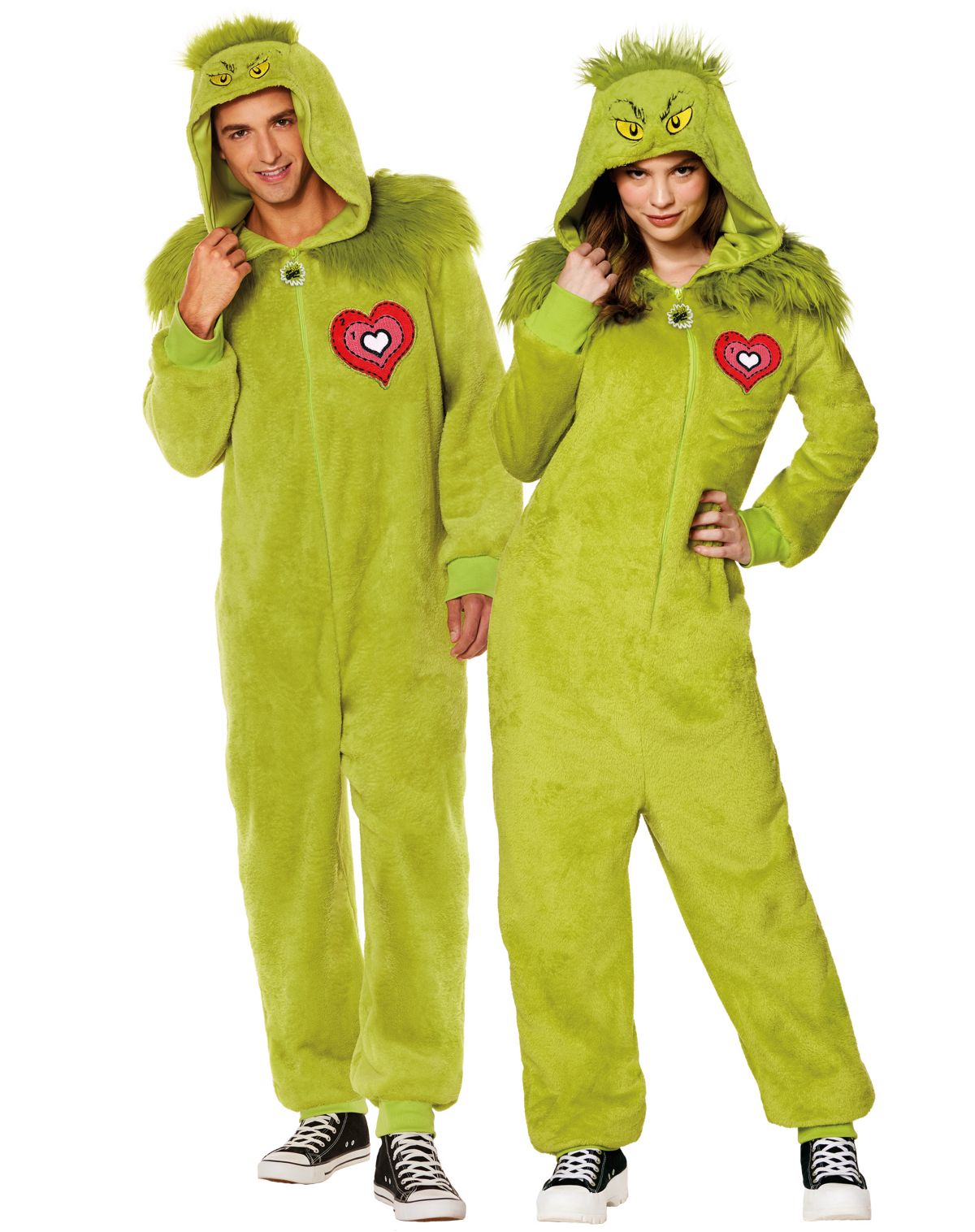 Adult The Grinch Jumpsuit Costume - Dr. Seuss