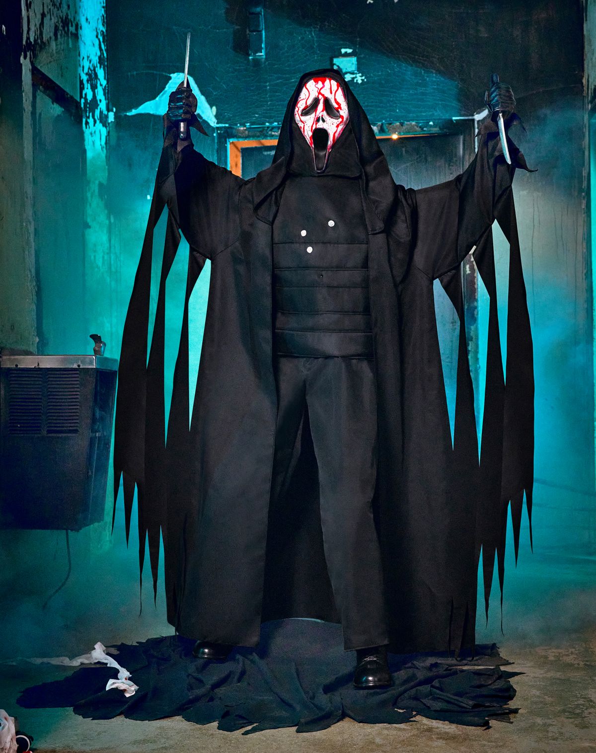 6 Ft 8 In Ghost Face Animatronic