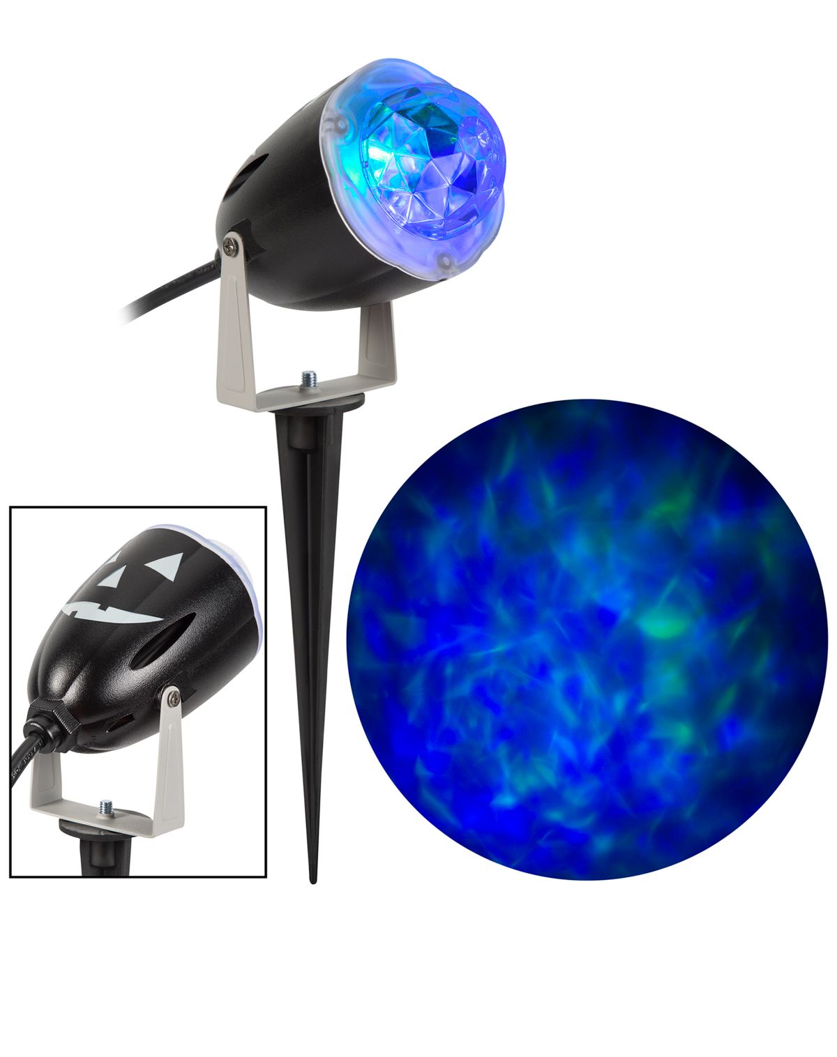 Blue Green Fire and Ice Light Projector