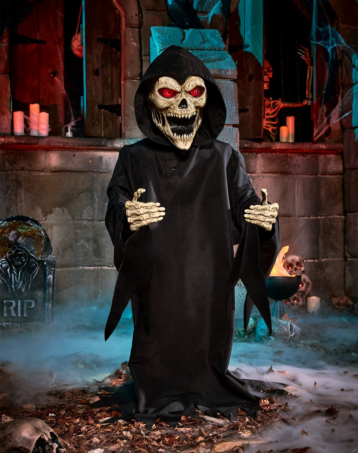 3 Ft 3 In Screaming Reaper Animatronic