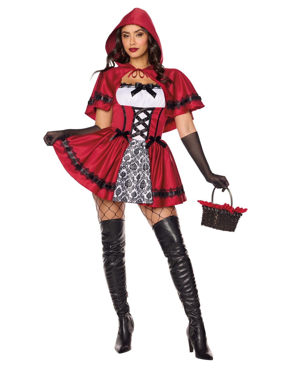 Adult Rebellious Red Riding Hood Costume