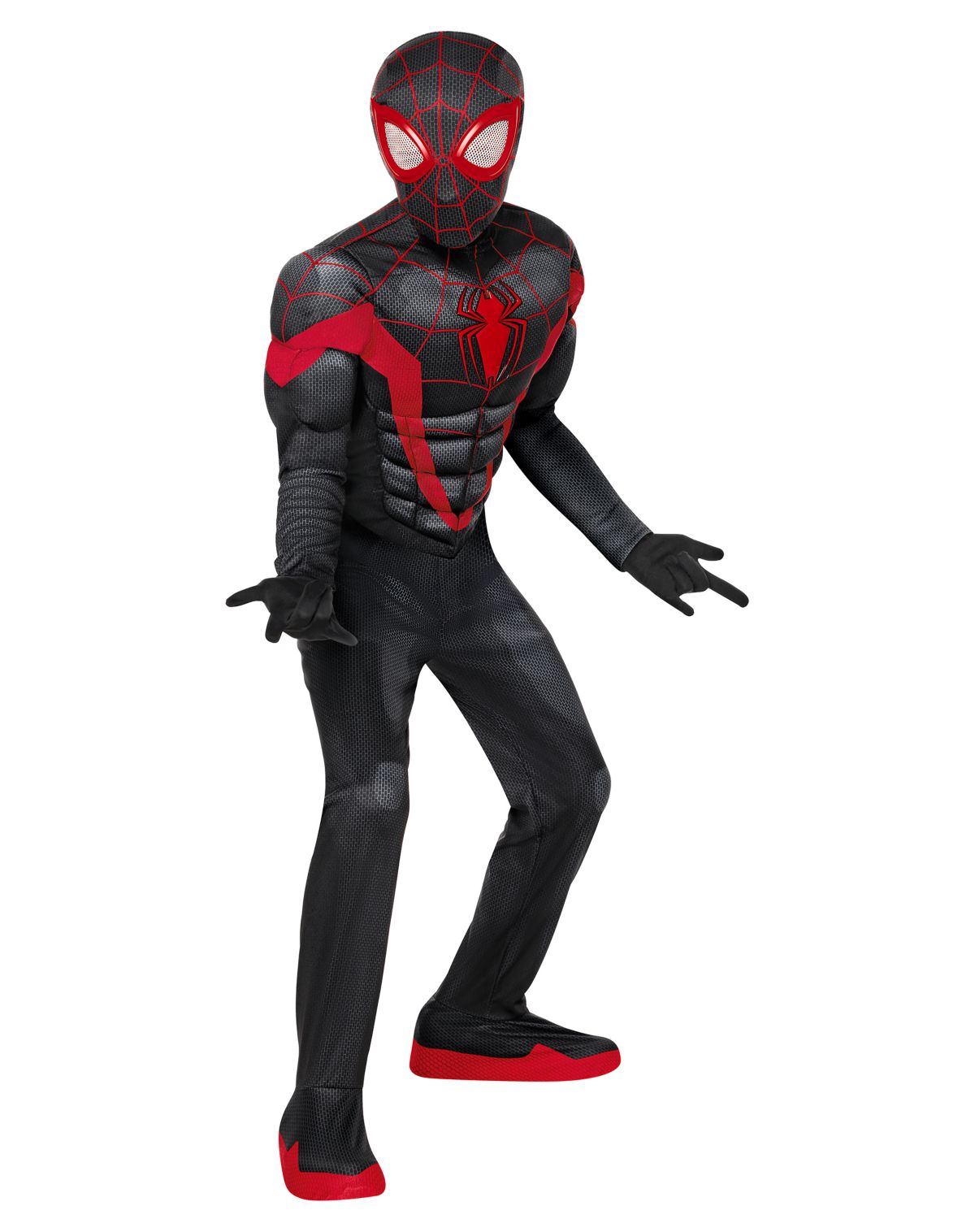 Kids Miles Morales Muscle Costume - Spider-Man Classic