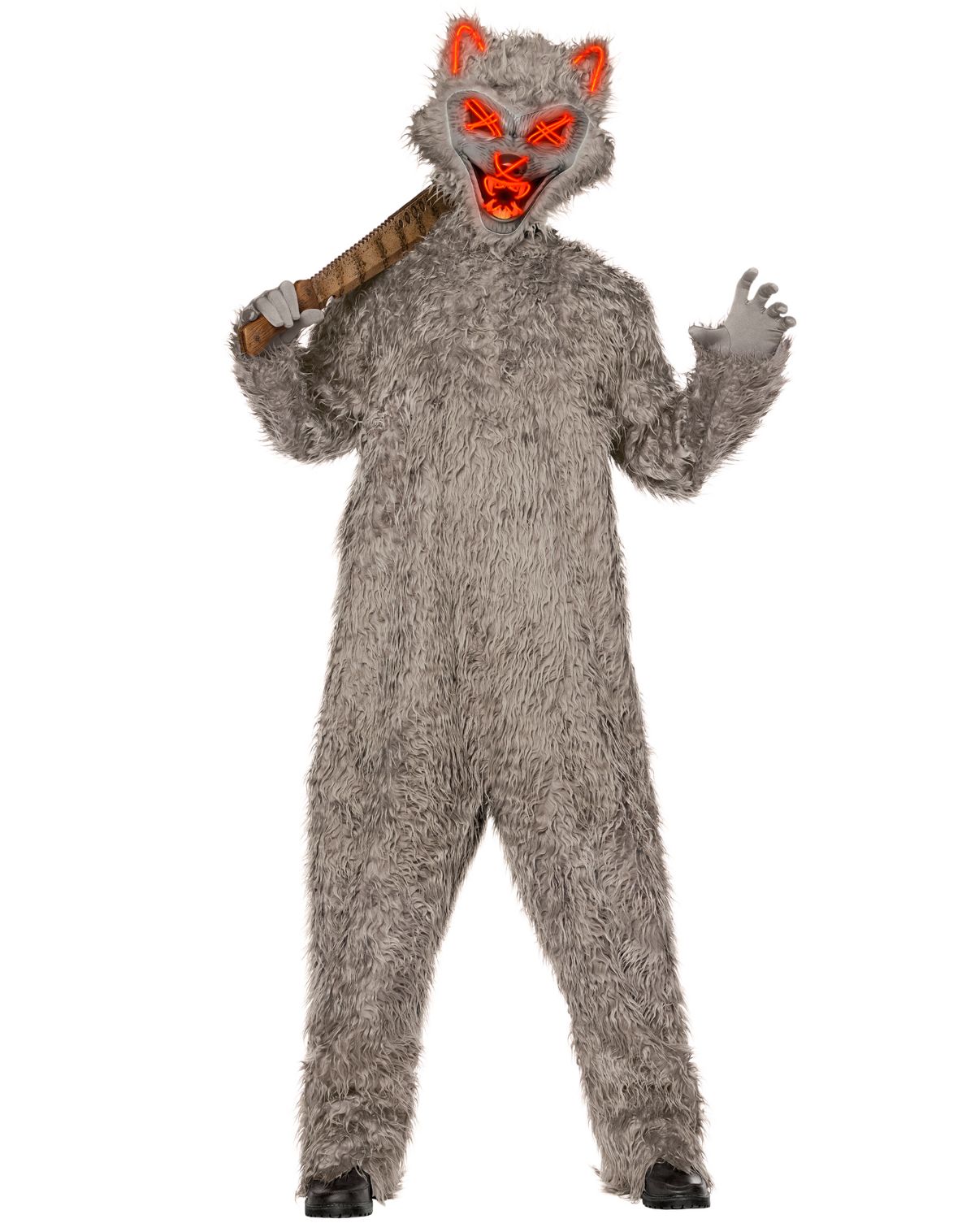 Adult Light-Up Werewolf Jumpsuit Costume