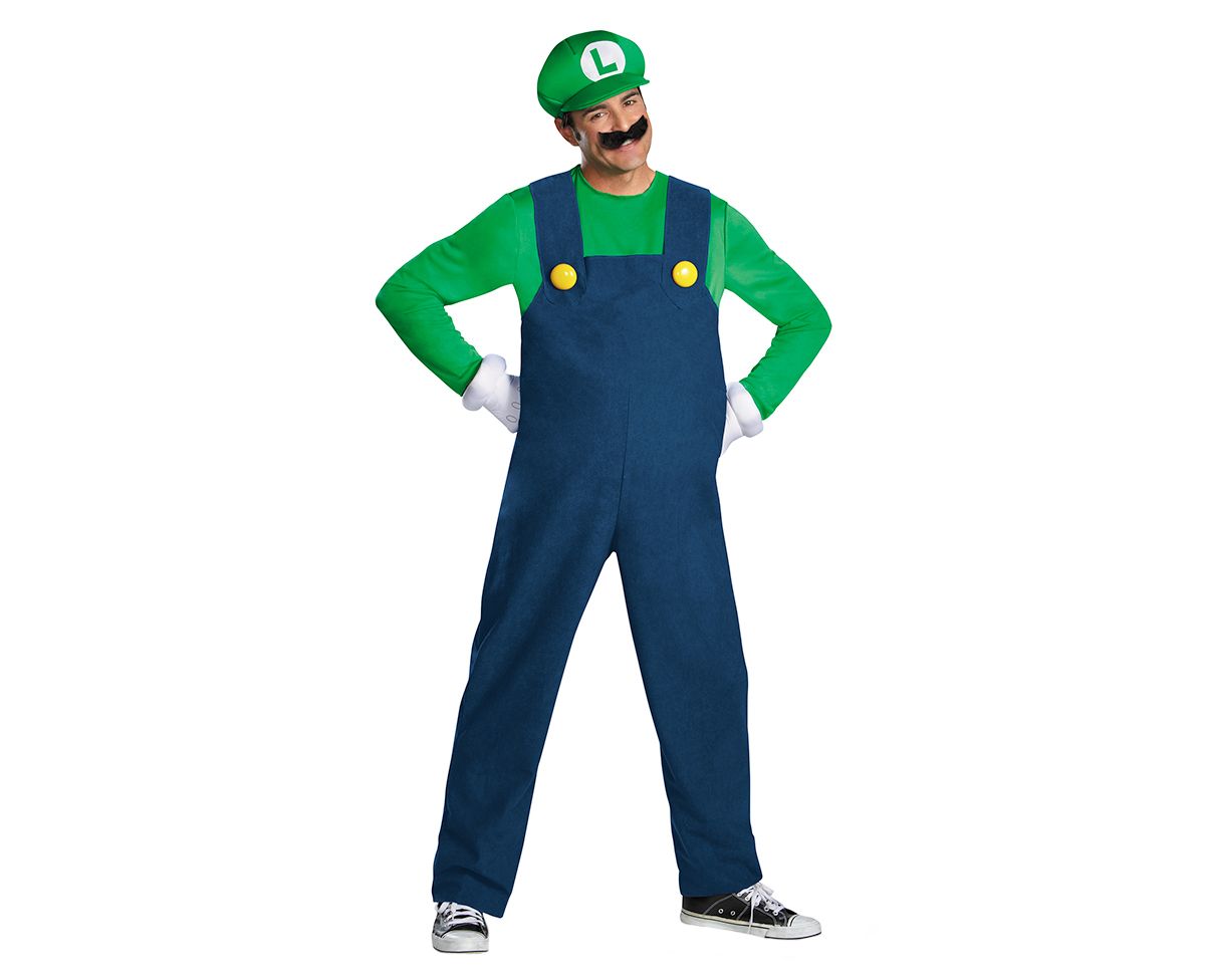 Adult Luigi Costume - Mario Bros