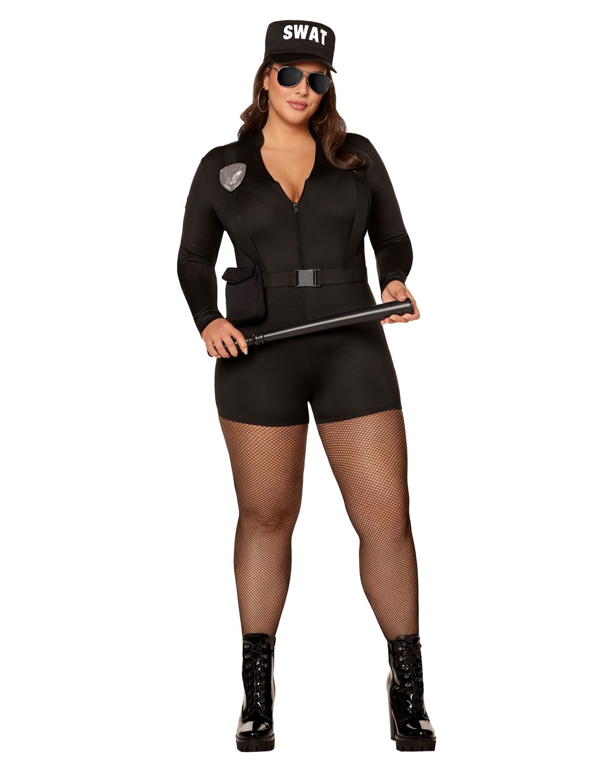 Adult SWAT Commander Plus Size Costume