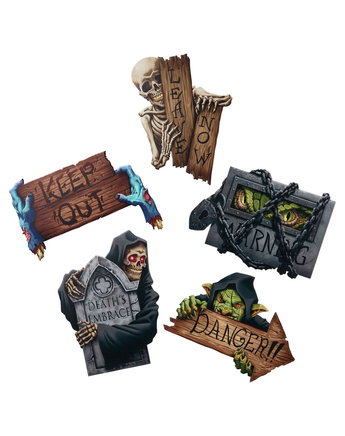 Horror Yard Signs - 5 Pack