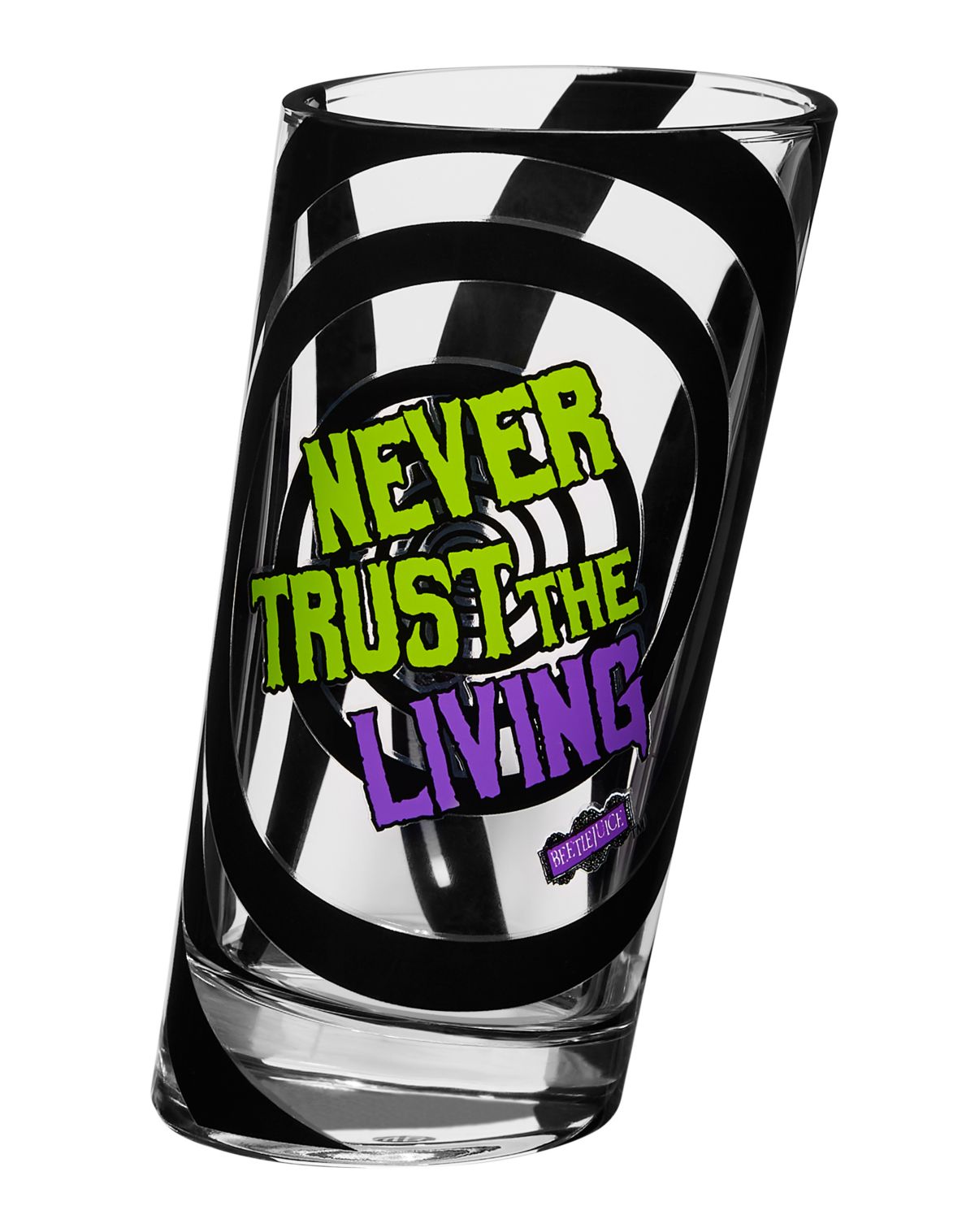 Slanted Beeetlejuice Glass