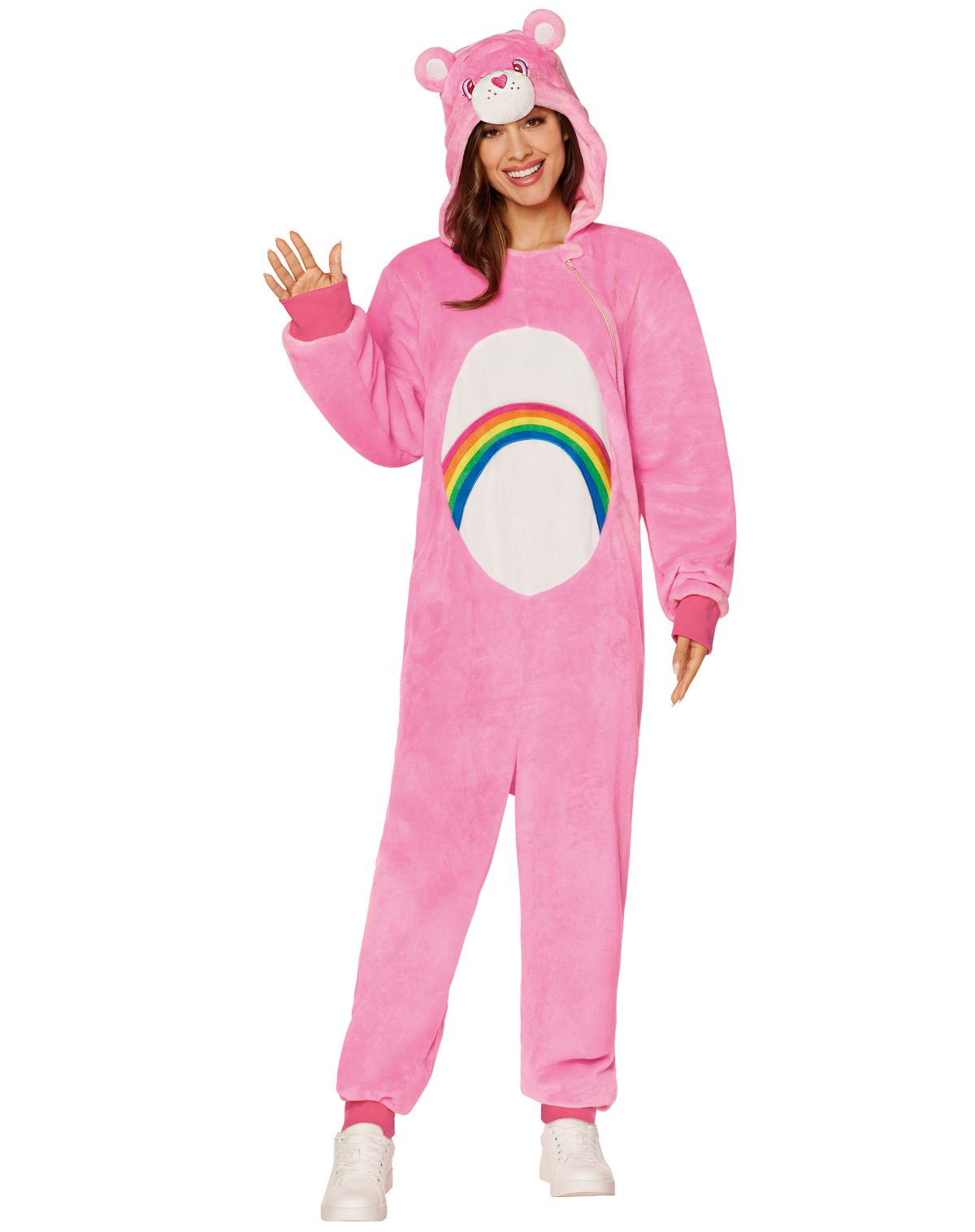 Adult Pink Cheer Bear Jumpsuit - Care Bears