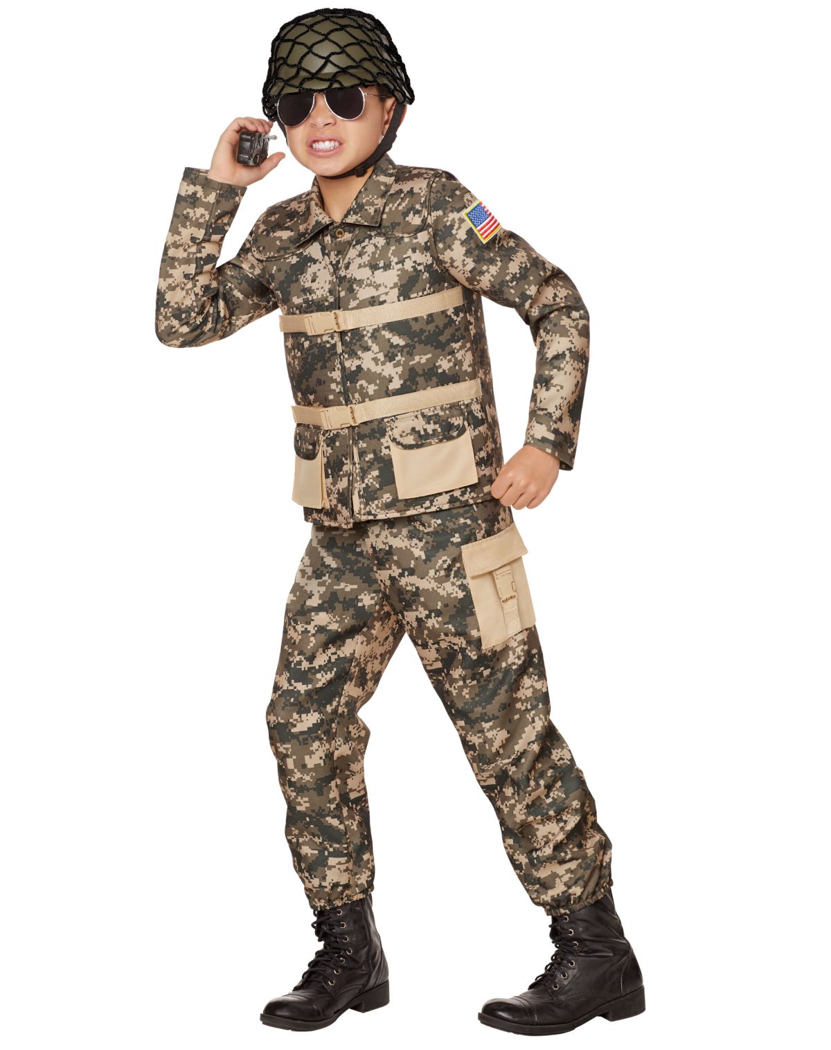 Kids Military Soldier Costume