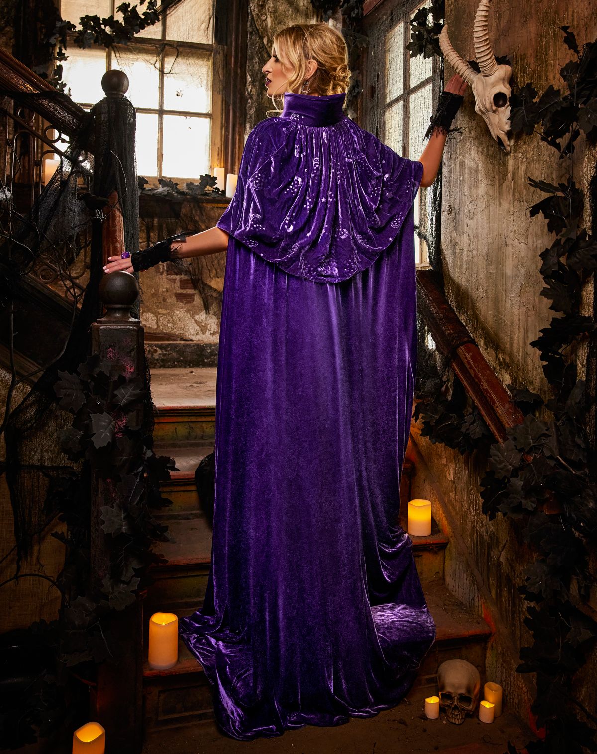 Adult Celestial Witch Cape Deluxe