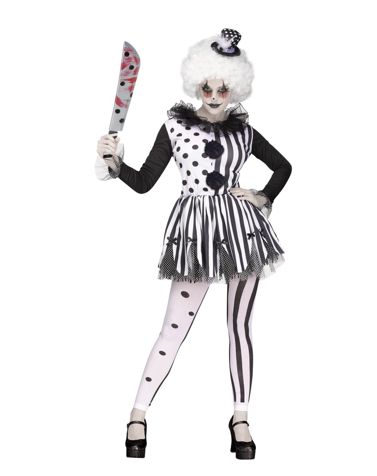 Adult Twisted Trickster Clown Costume