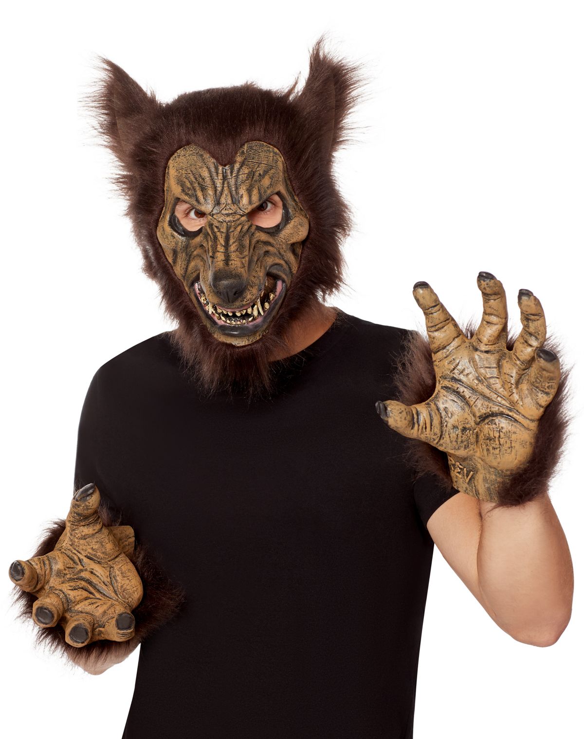 Werewolf Half Mask with Hands