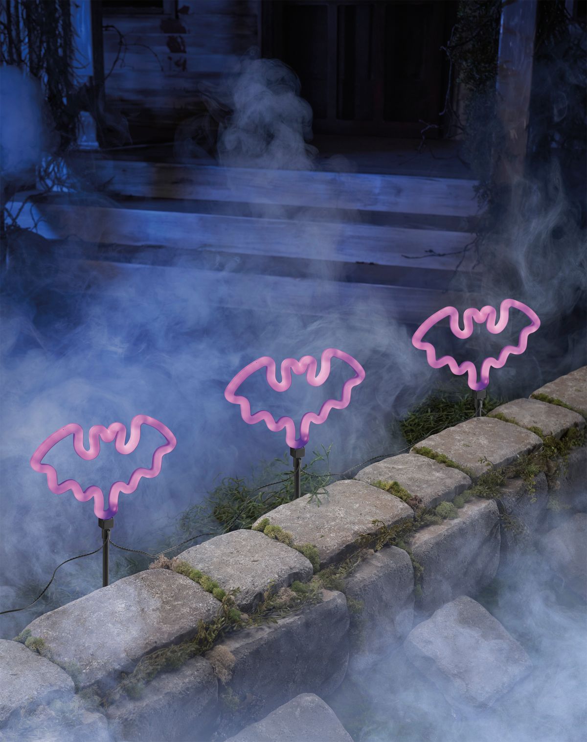 Multi-Pack Light-Up Bat Pathway Markers - 3 Pack