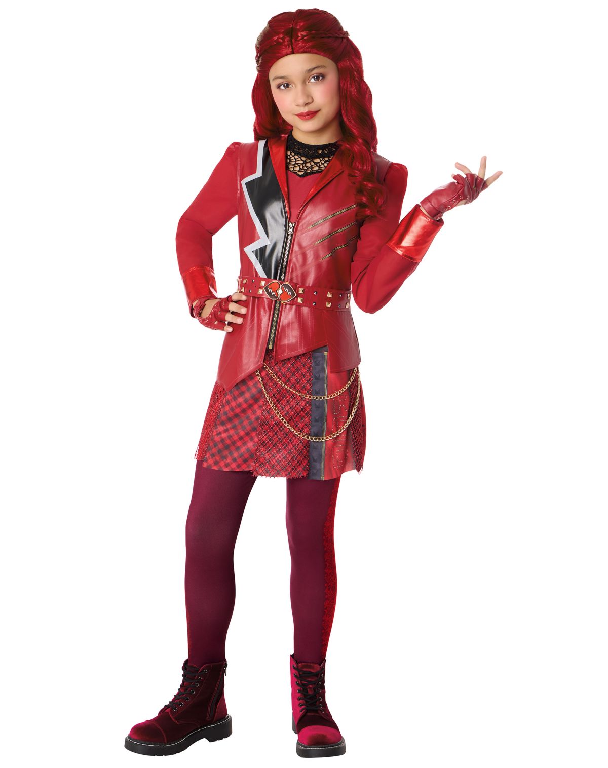 Kids Red Dress Costume - Descendants: Wicked Wonderland