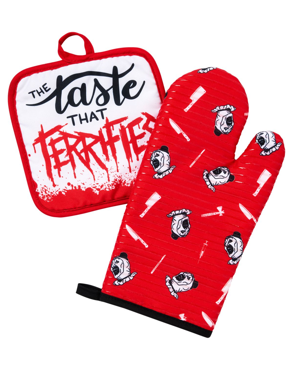 Terrifier Oven Mitt and Potholder Set