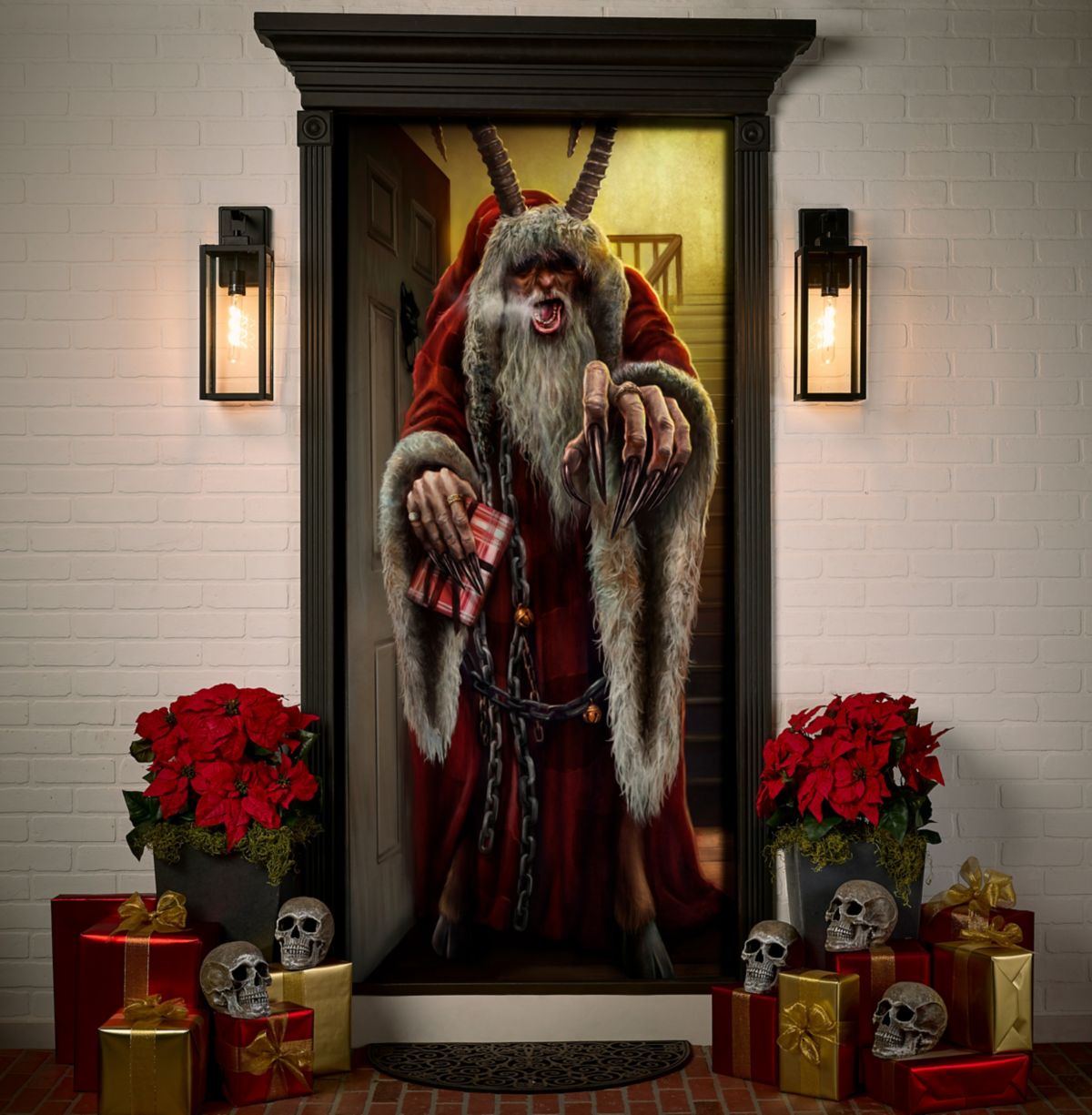 Krampus Door Cover