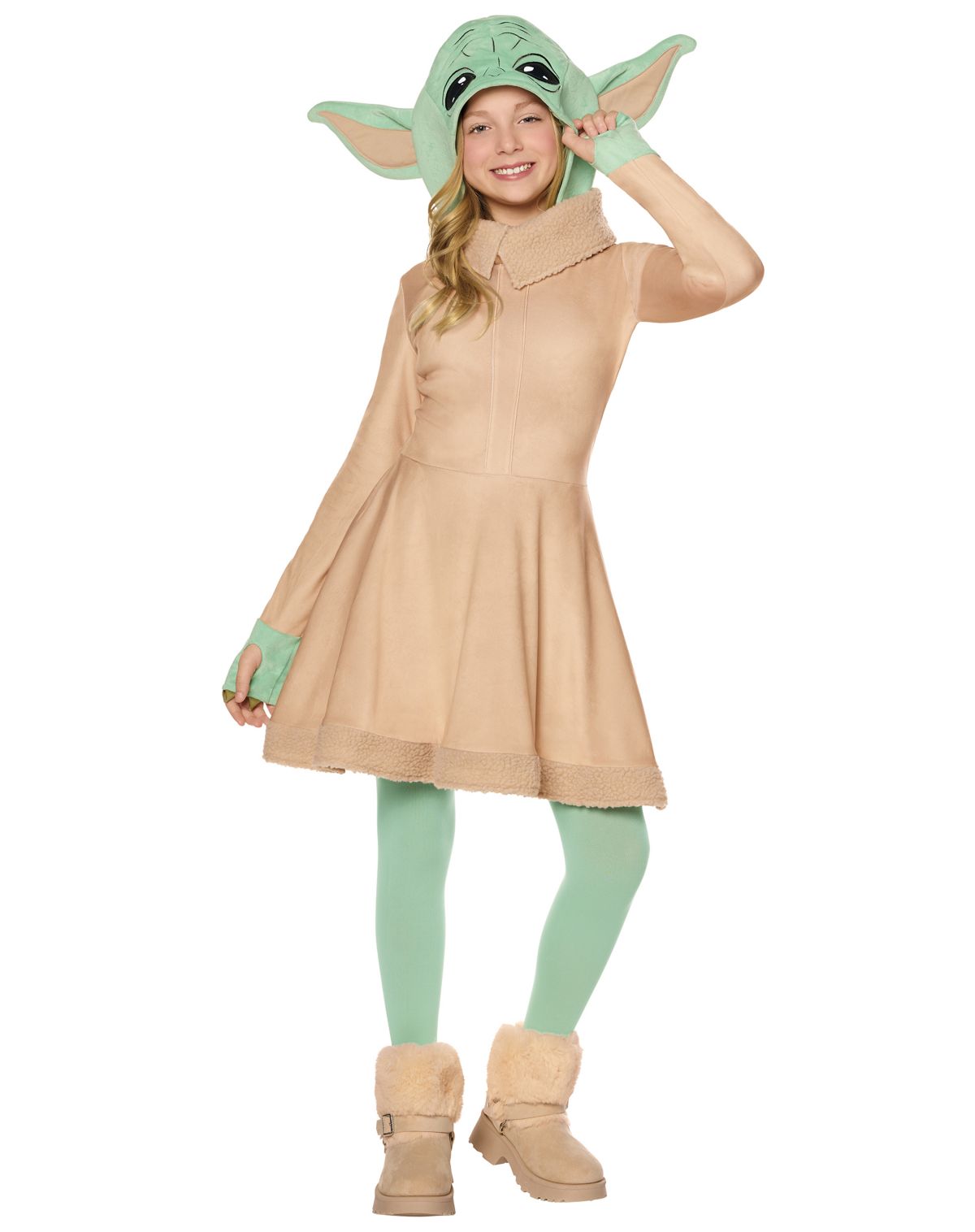 Kids Grogu Hooded Dress Costume - The Mandalorian and Grogu
