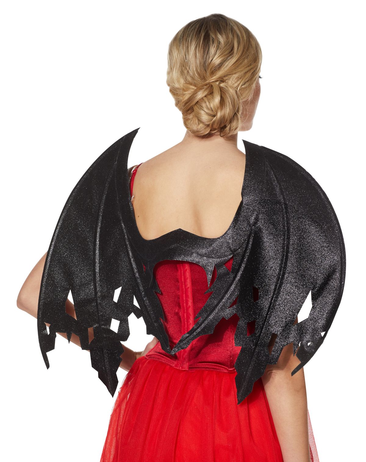 Black Glitter Devil Wings