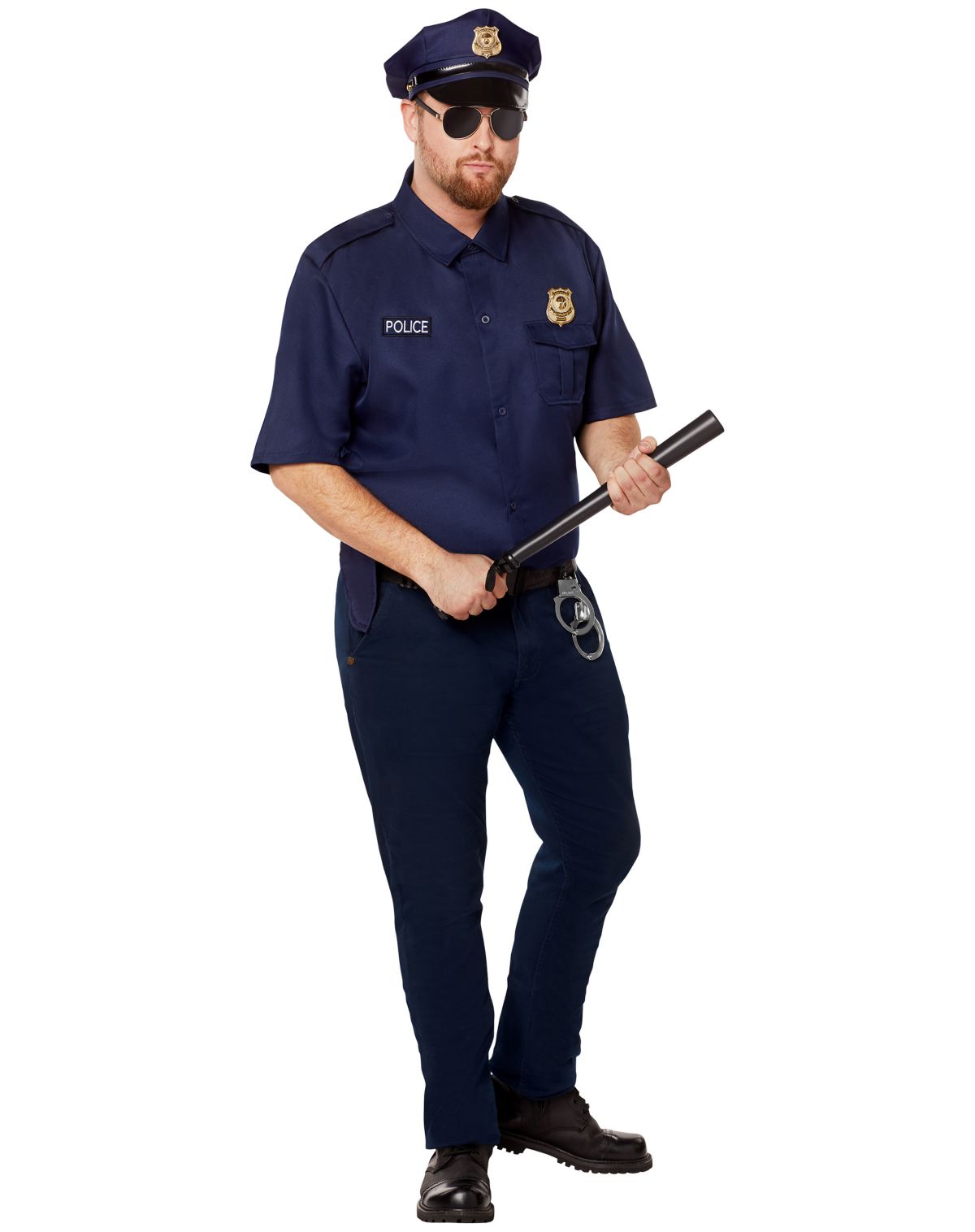 Adult Cop Plus Size Costume Kit