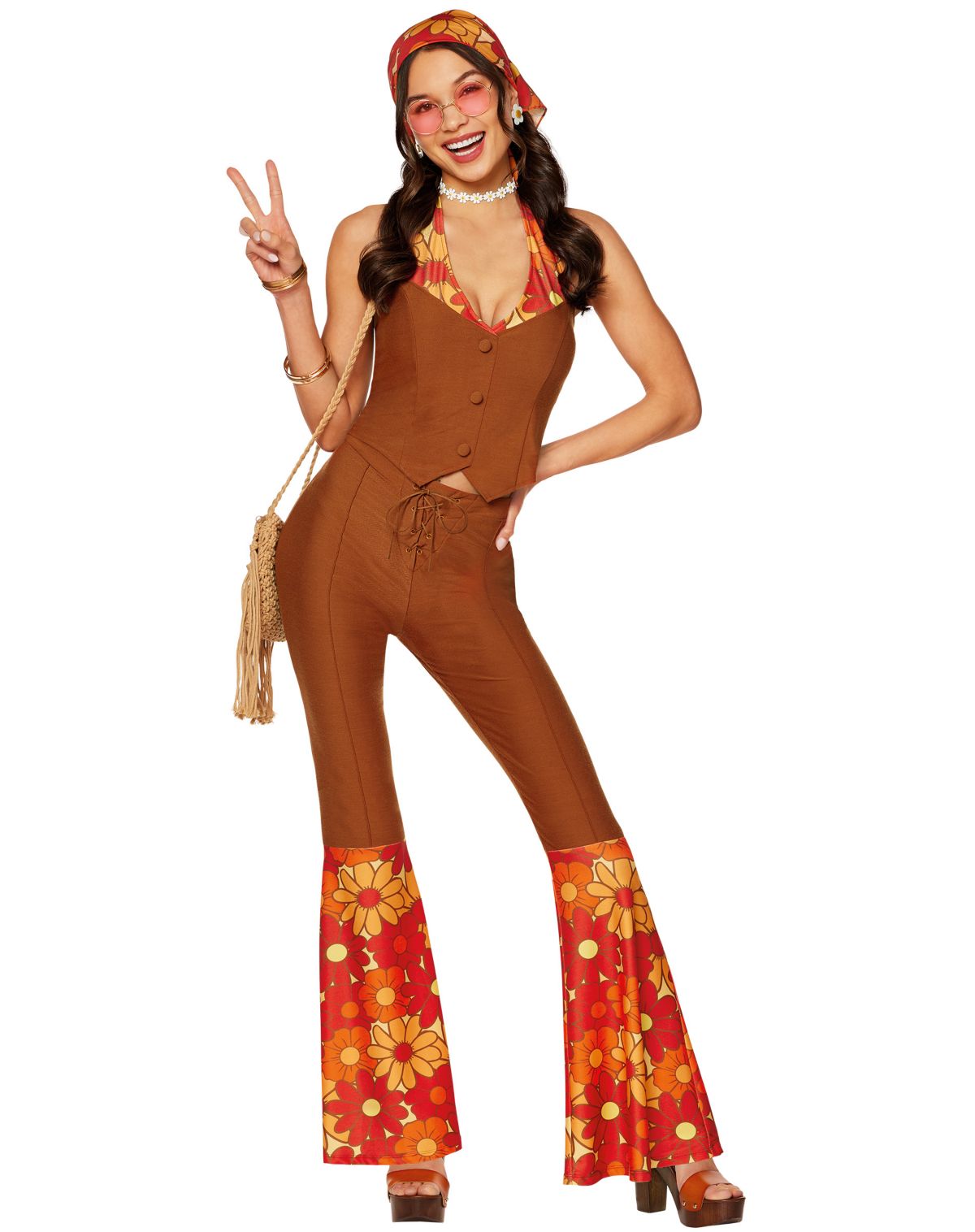 Adult Flower Power 60s Costume