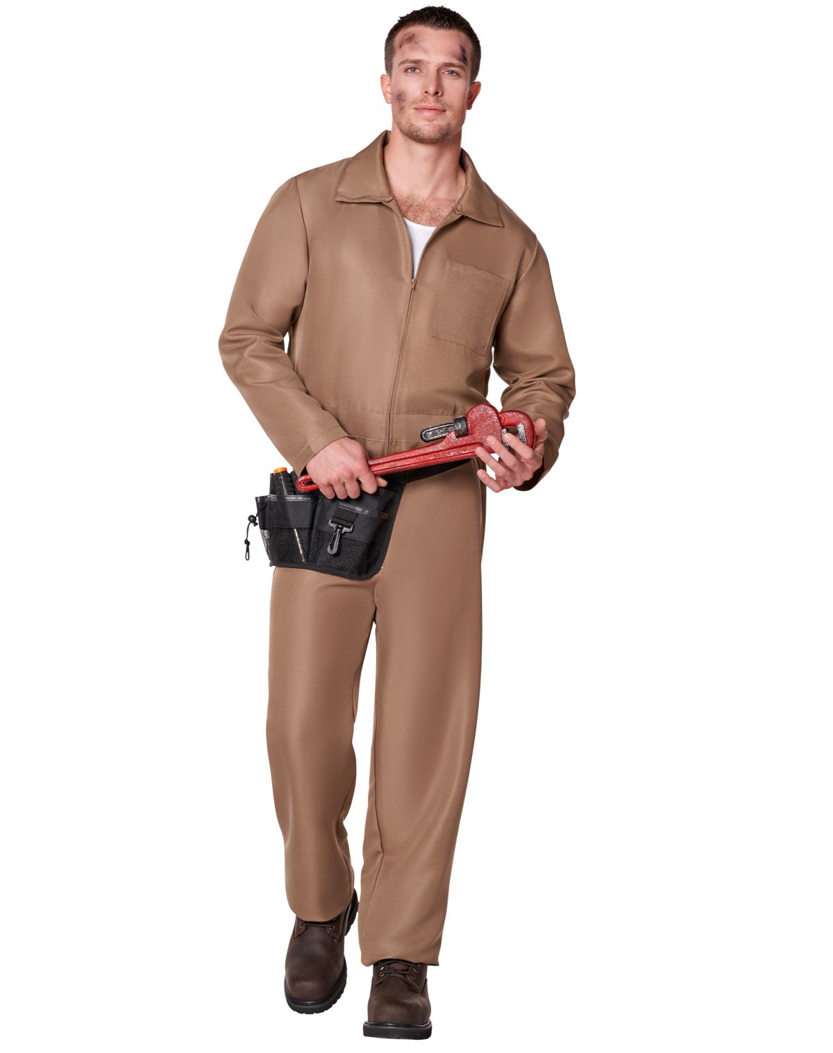 Adult Brown Mechanic Jumpsuit