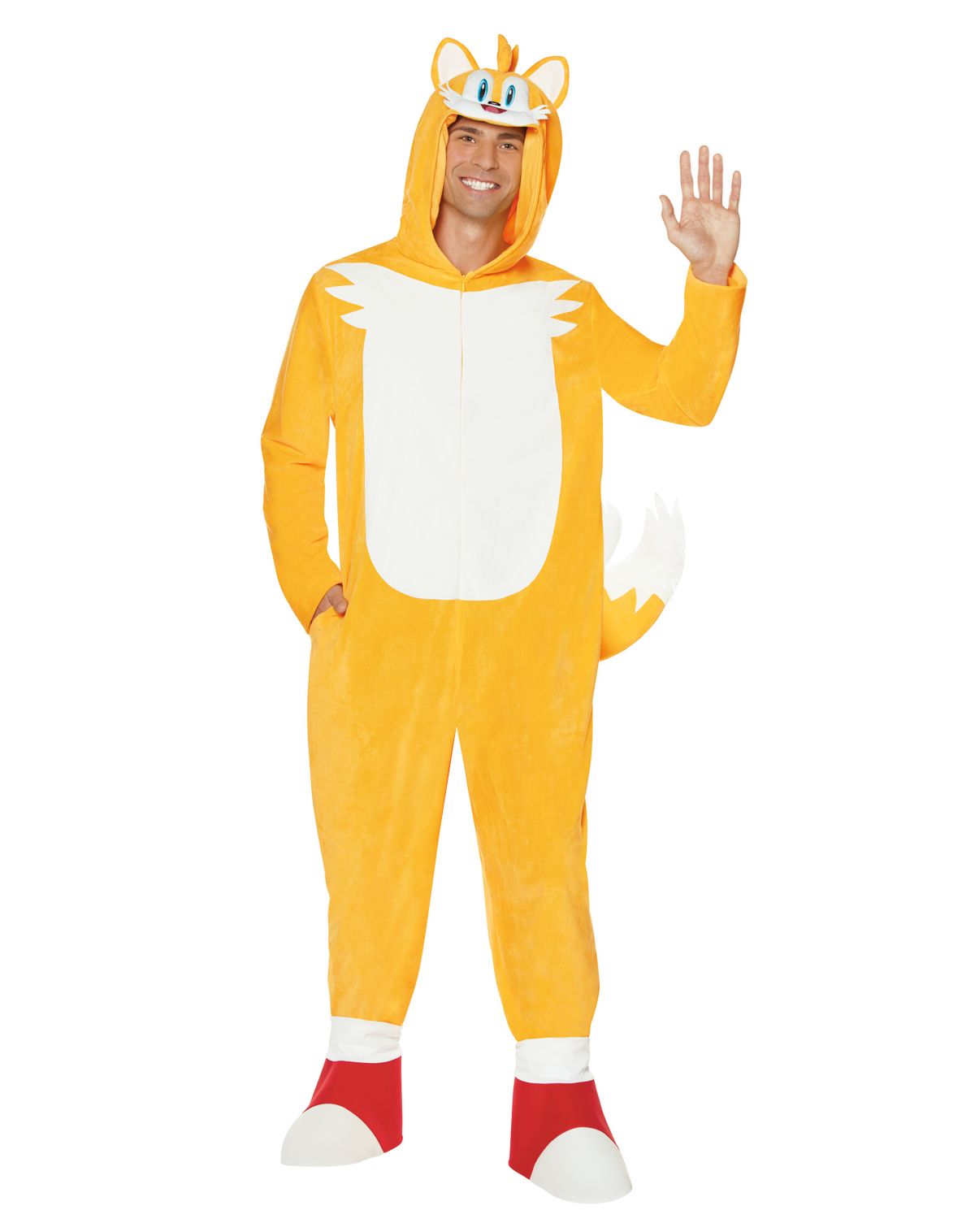 Adult Tails Jumpsuit Costume - Sonic the Hedgehog