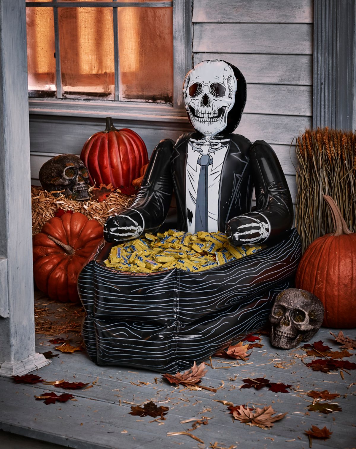 3.5 Ft Inflatable Skeleton Coffin Cooler