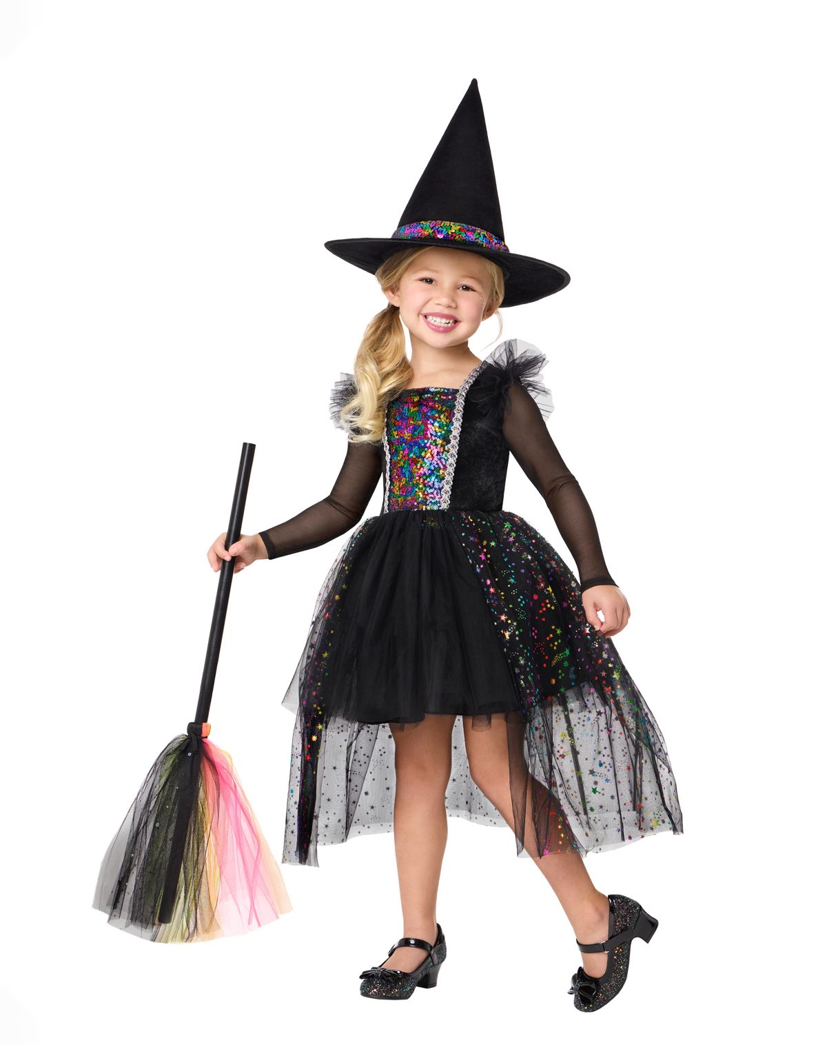 Toddler Rainbow Witch Dress Costume
