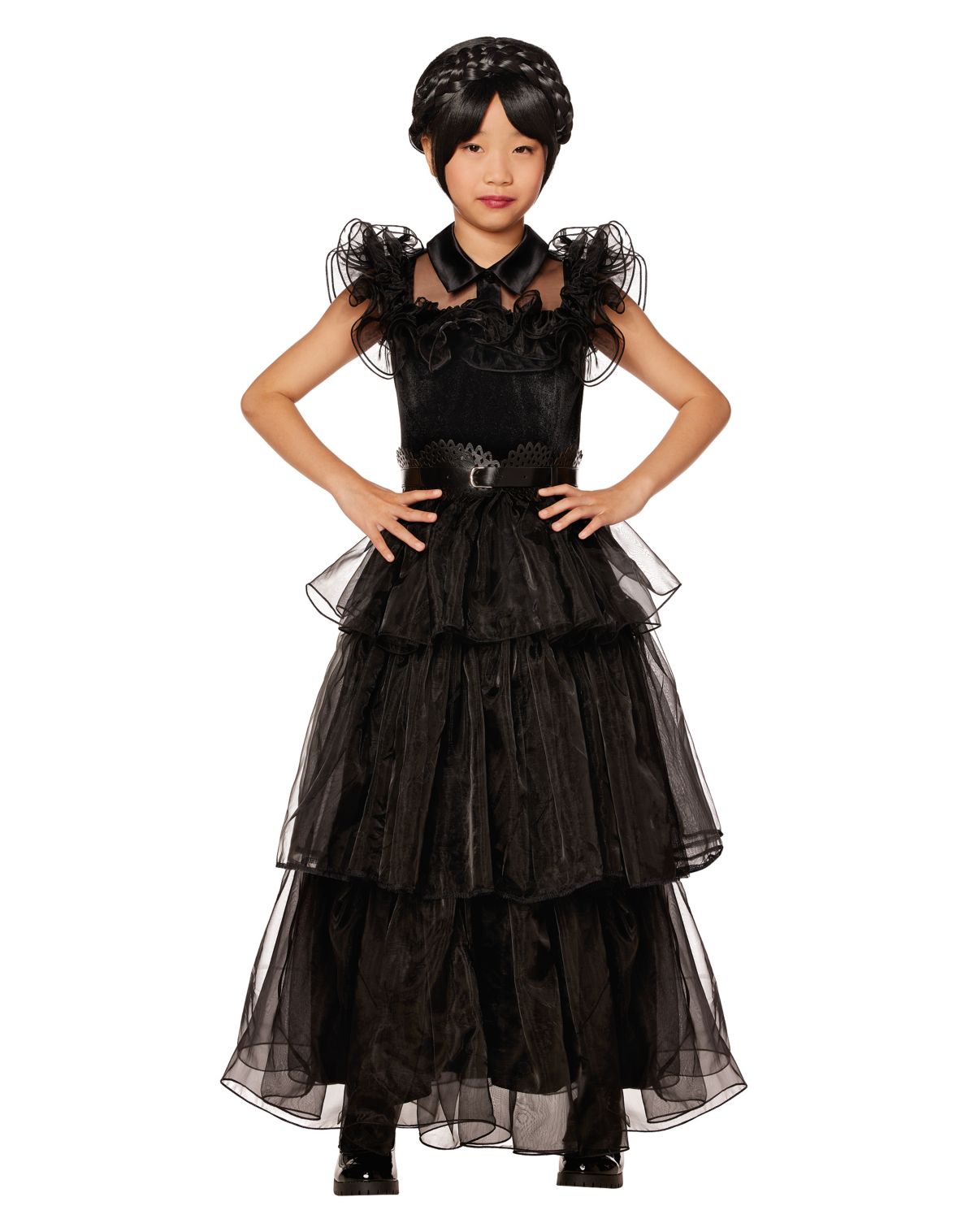 Kids Wednesday Addams Rave'N Dance Costume Deluxe