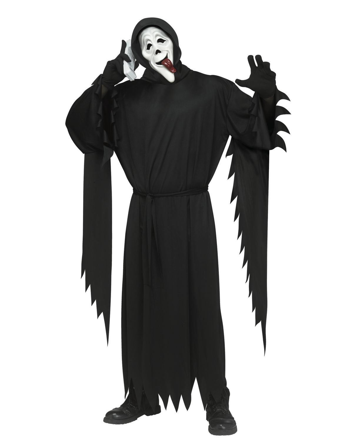 Adult Ghost Face Wassup! Hooded Robe Costume