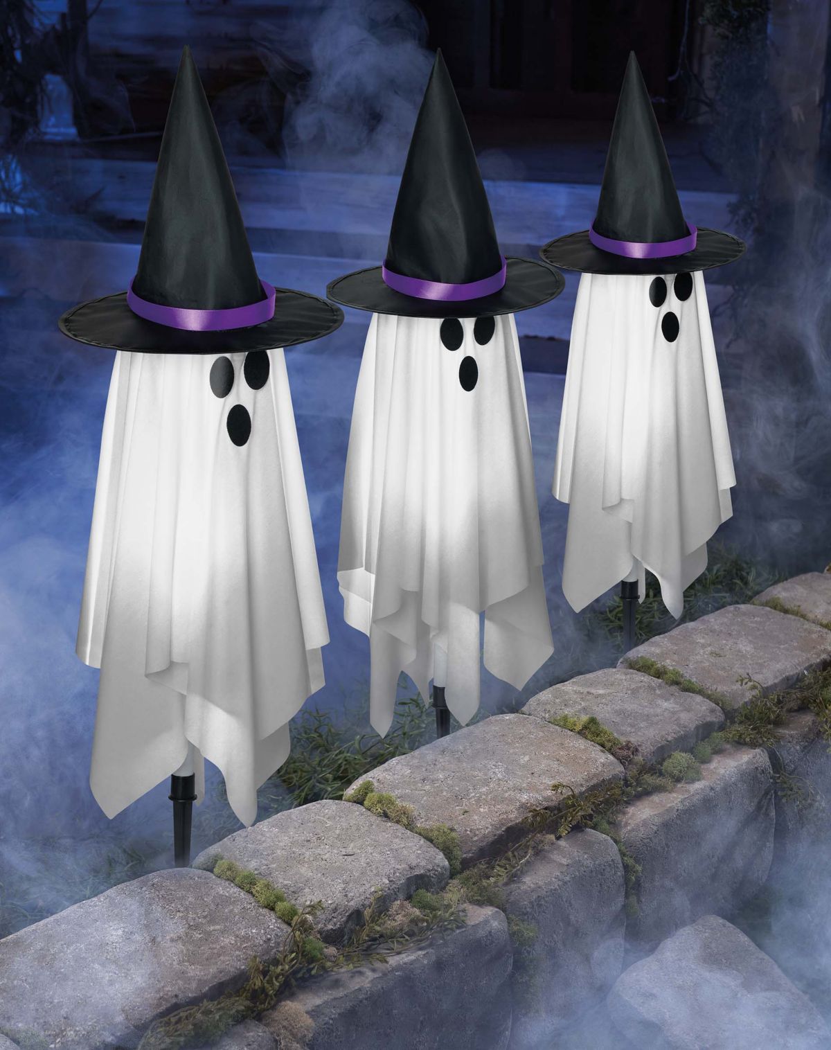 Light-Up Witchy Ghost Pathway Markers - 3 Pack