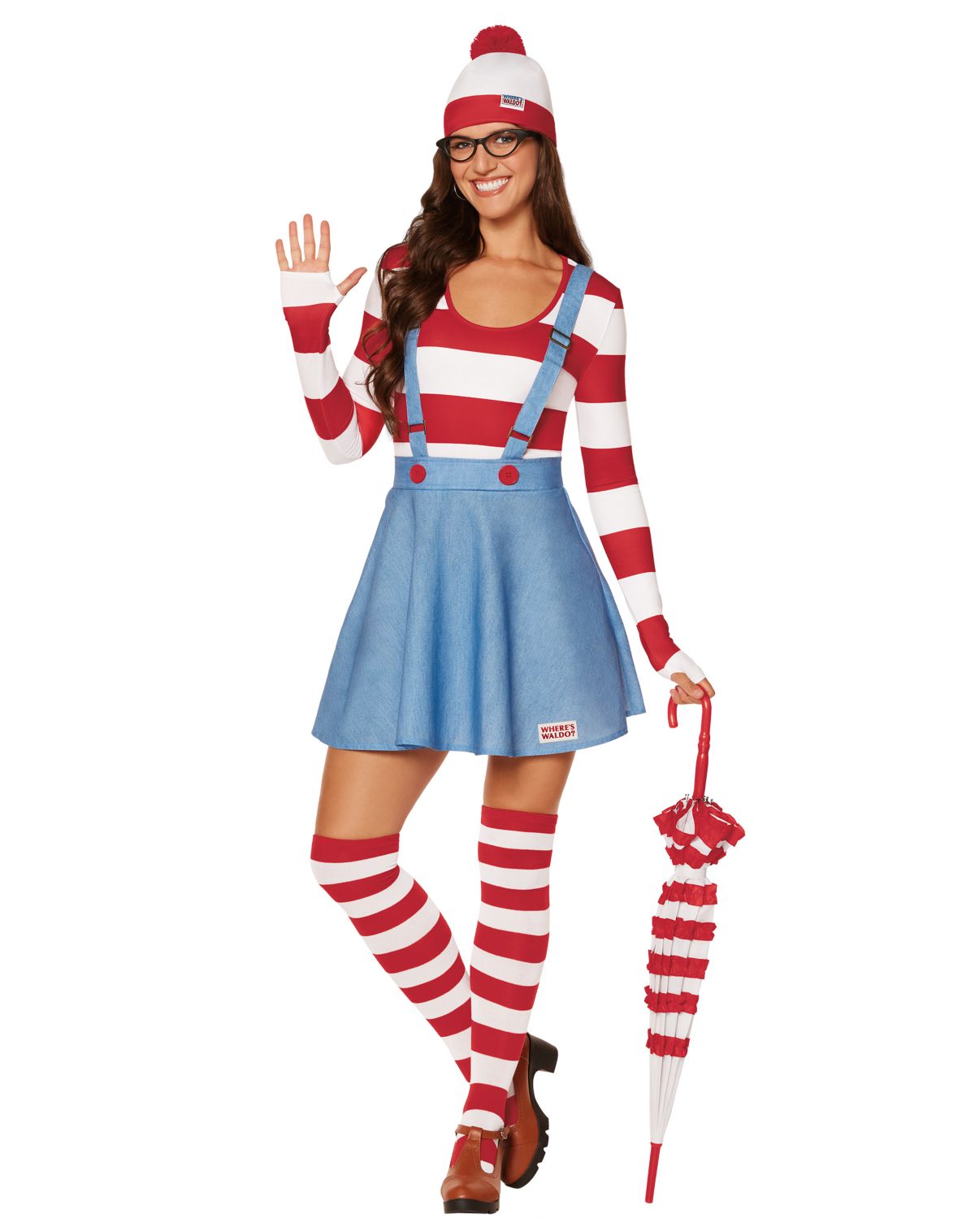 Adult Wenda Dress Costume - Where's Waldo?