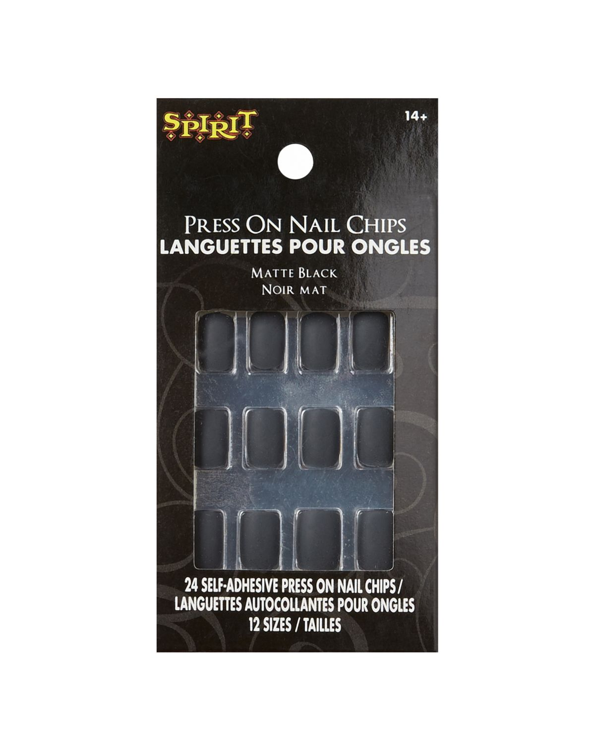 Matte Black Press-On Nails