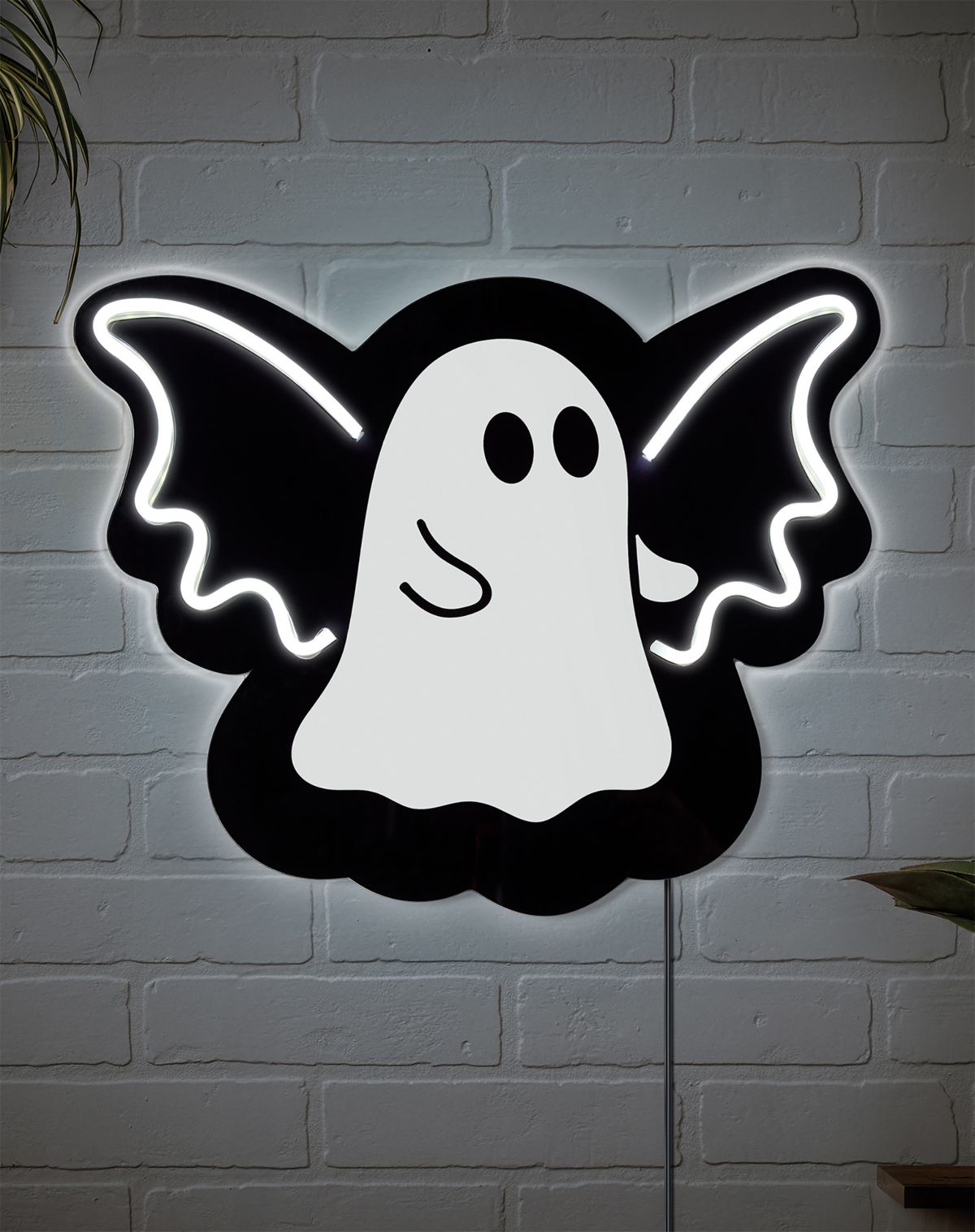Ghost Bat Neon LED Light-Up Sign
