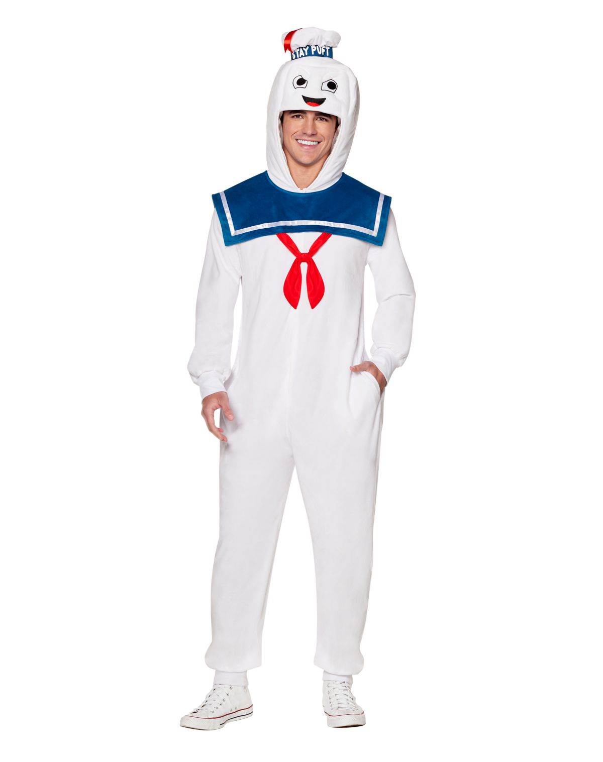 Adult Stay Puft Jumpsuit Costume - Ghostbusters
